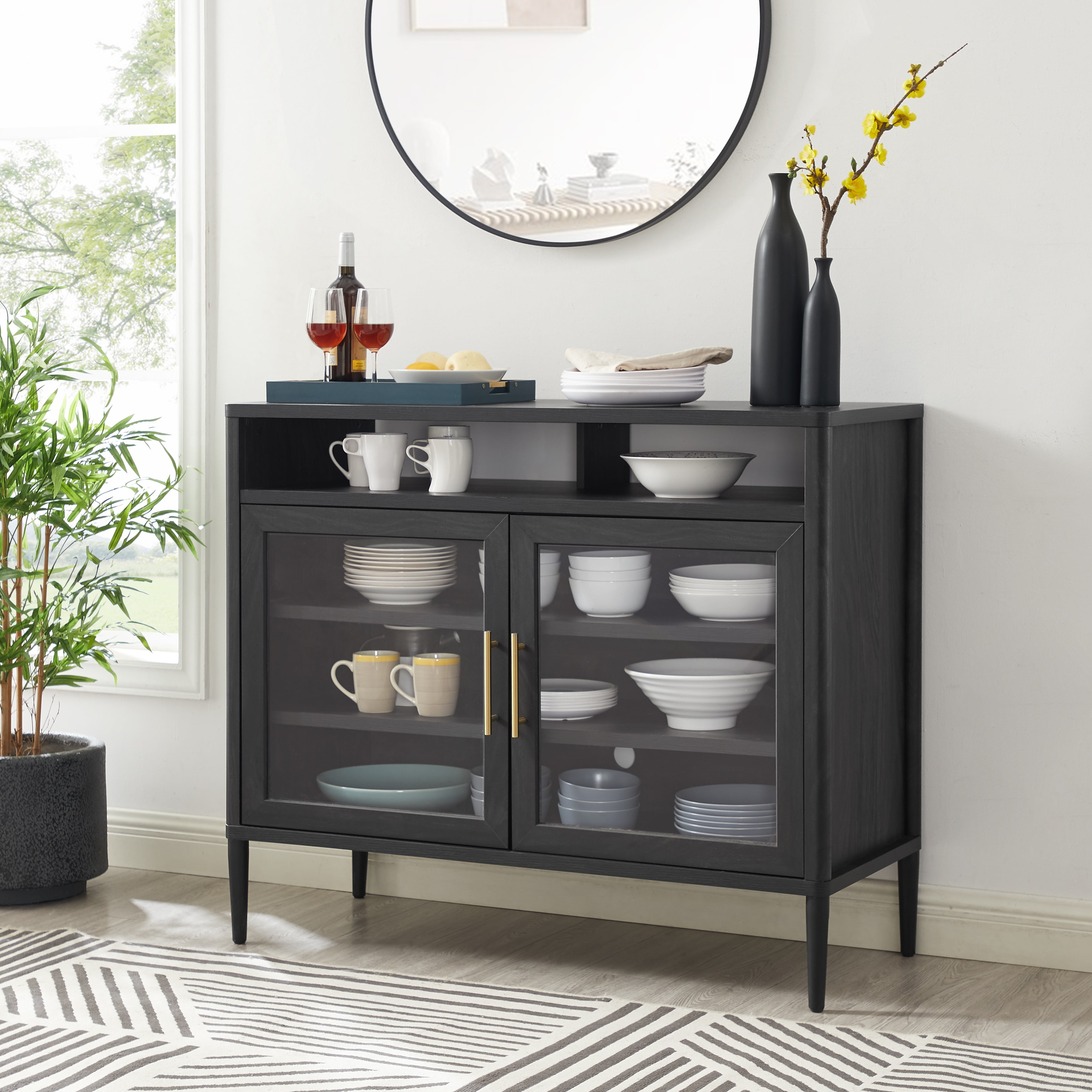 Better Homes & Gardens Oaklee Buffet, Black Finish