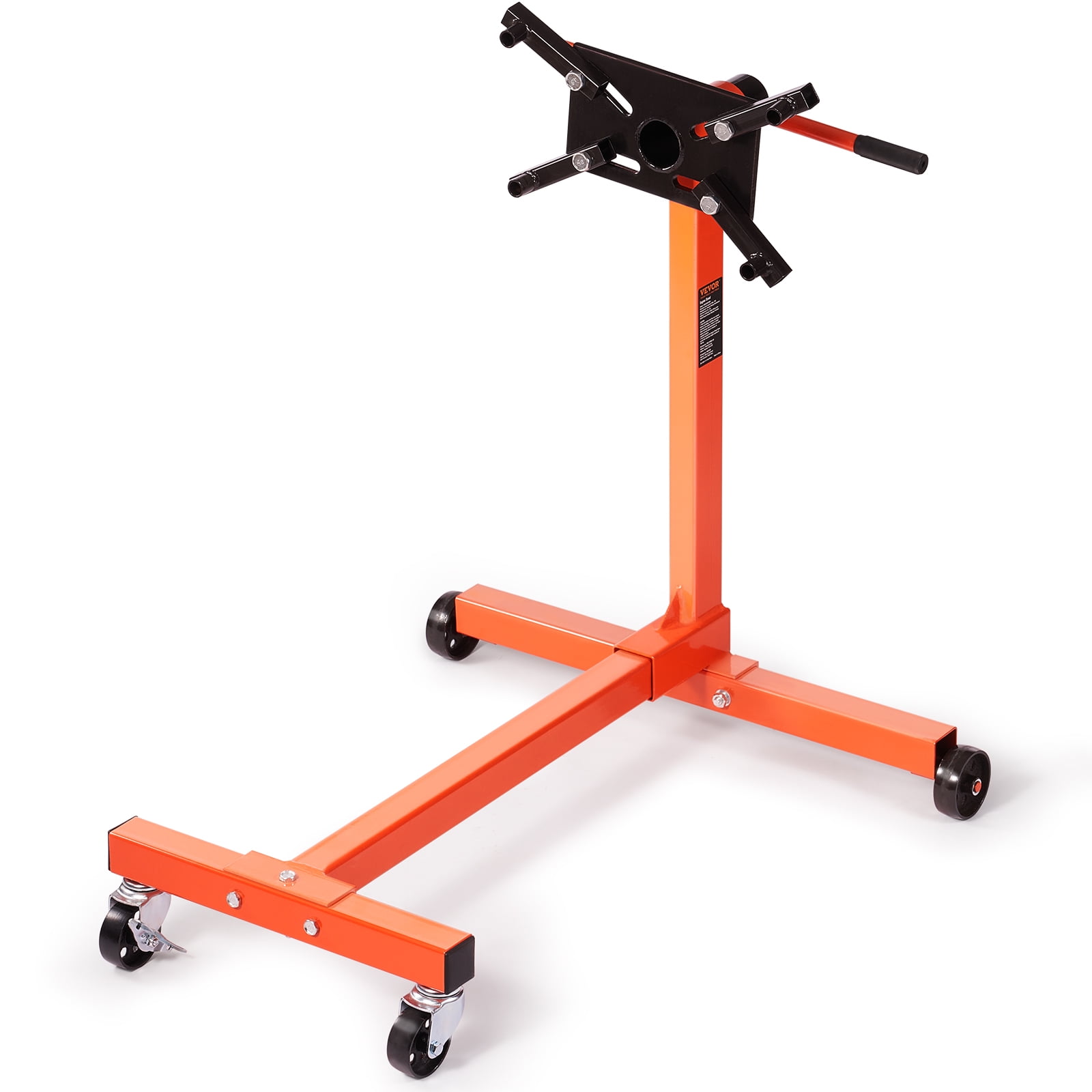 VEVOR Engine Stand 750lbs Motor Hoist Dolly 360 Degree Adjustable Mounting Head