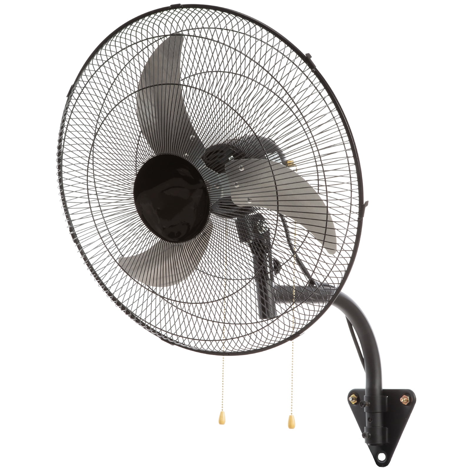 BENTISM Industrial Wall Mount Fan Oscillating Metal Fan 19.3'' 3 Speed Ventilation