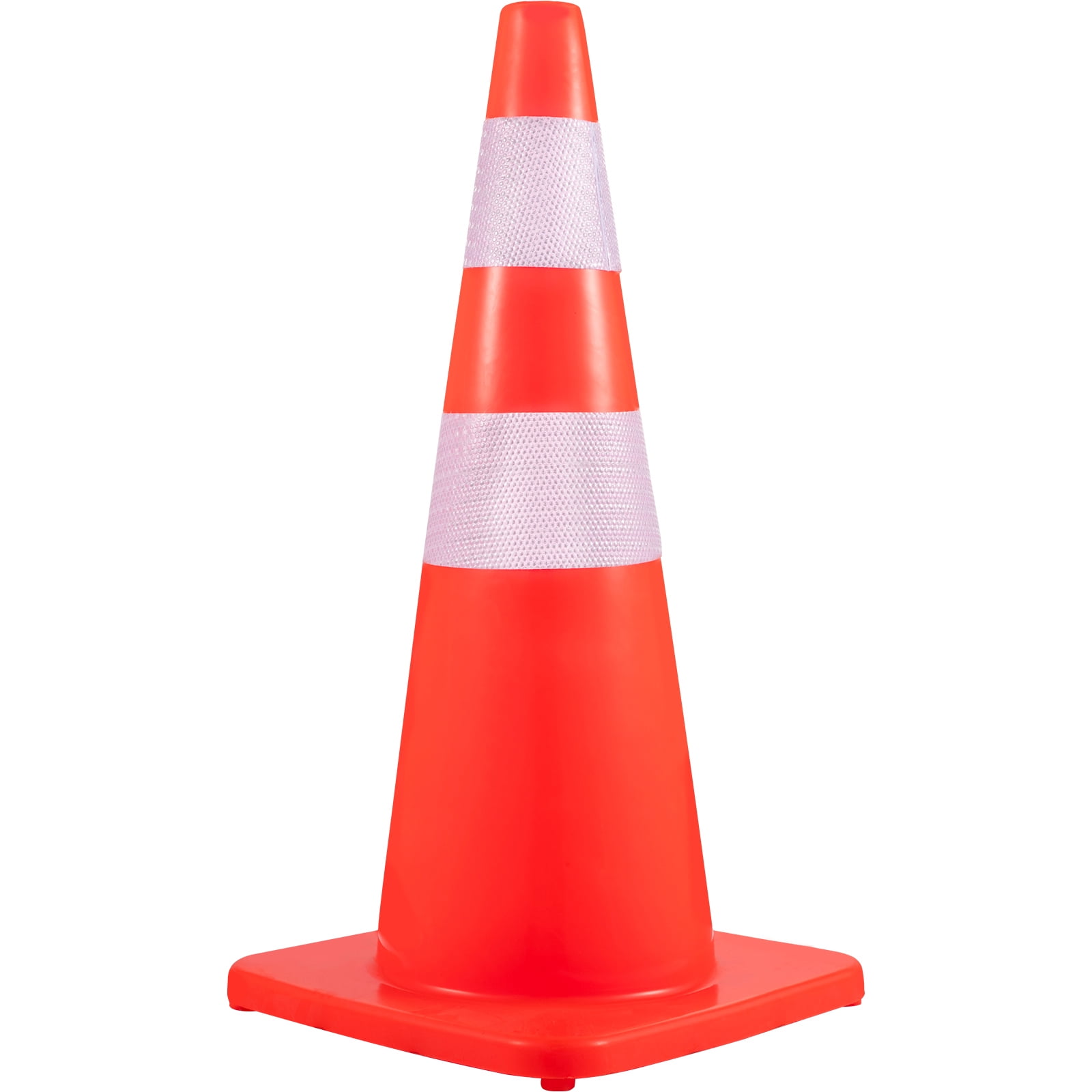 VEVOR Safety Cones Traffic Cones 12 x 28" Orange Reflective Collars Road Cones