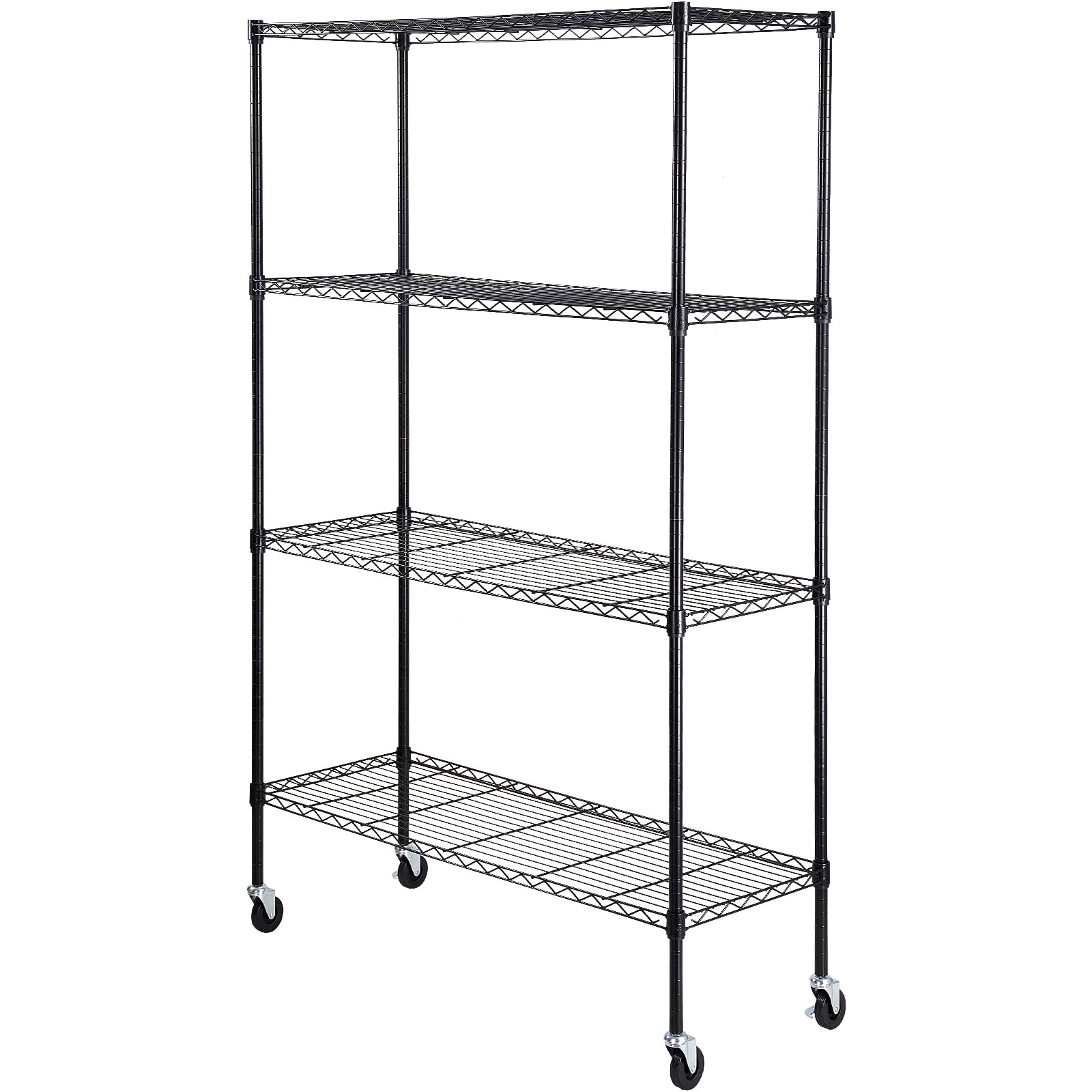 VEVOR Storage Shelving Unit Garage Storage Rack 4-Tier Adjustable 700 lbs Load, Heavy Duty Garage Shelves Metal Organizer Wire Rack