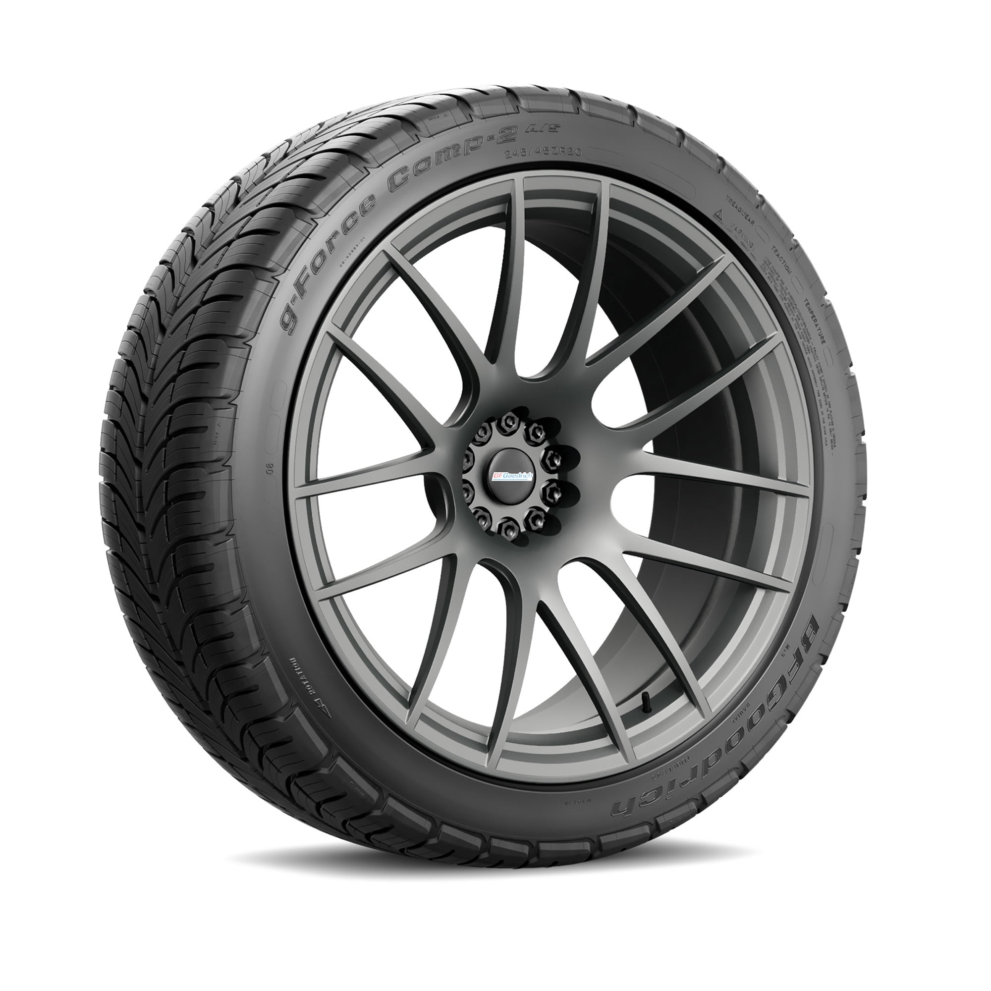 BFGoodrich g-Force COMP-2 A/S+ All Season 245/50R19 105W XL Passenger Tire Fits: 2018-19 BMW X3 M40i, 2022-23 BMW X3 M40i