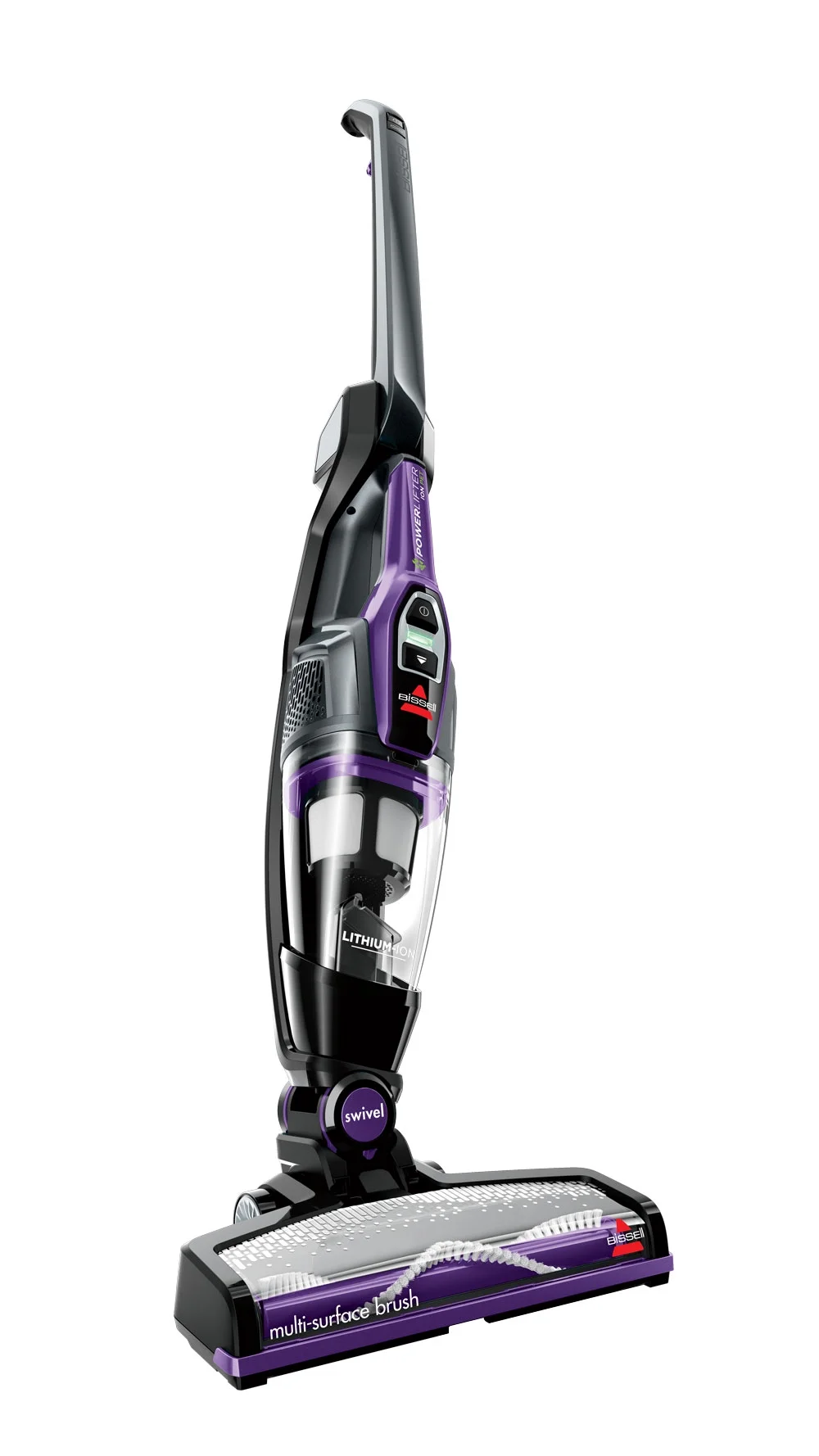 BISSELL PowerLifter Ion Pet Cordless Stick Vacuum, Carpet, Area Rugs, Hard Floor, Upholstery, 2 Way Fold Handle, Freestanding, Removeable Hand Vac, 3191, Purple