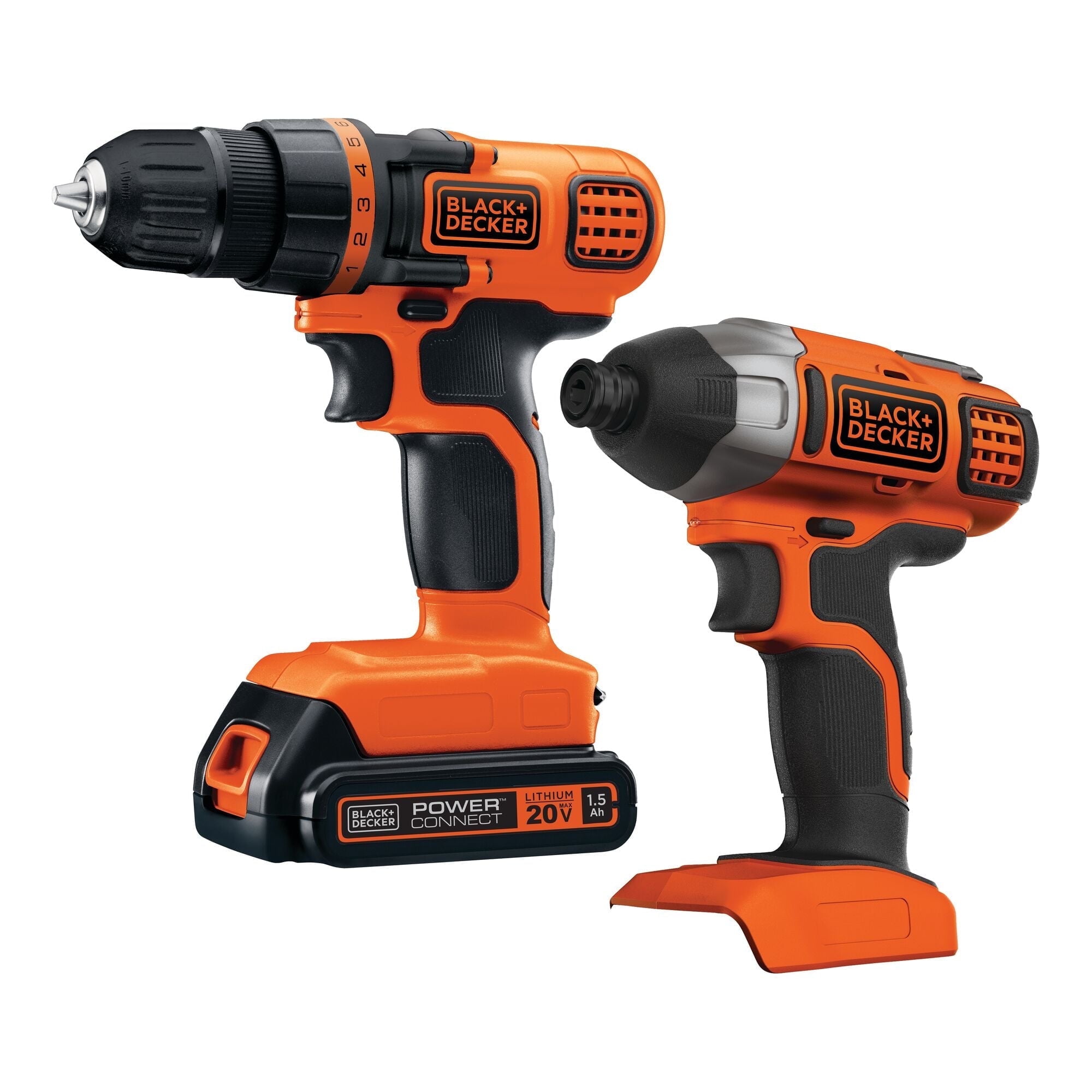 BLACK+DECKER 20V Cordless Drill and Driver, 1.5Ah, Lithium Ion Battery and Charger Included