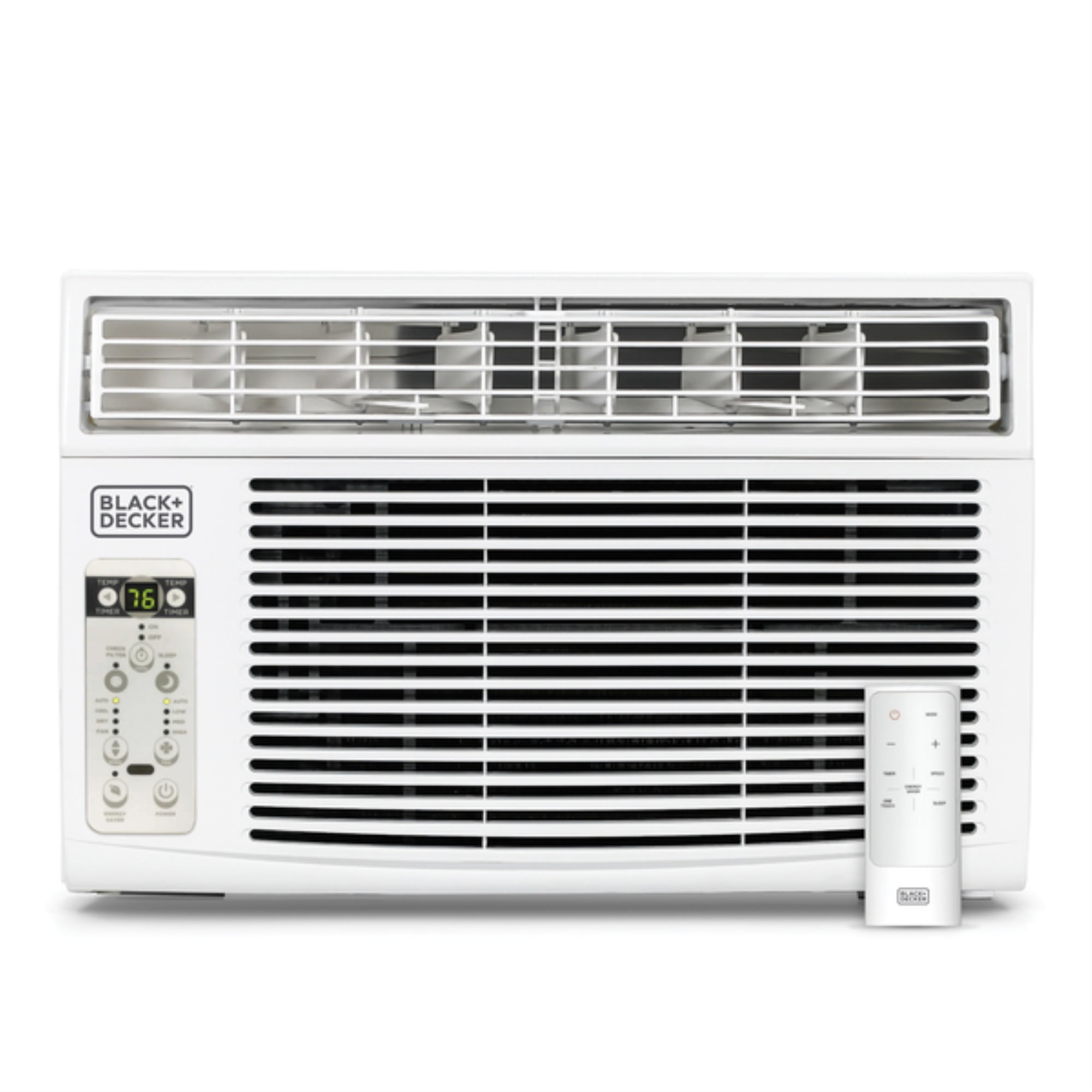 BLACK+DECKER 8,000-BTU 4-Speed ENERGY STAR Electronic Window Air Conditioner with Remote, BD08WT6