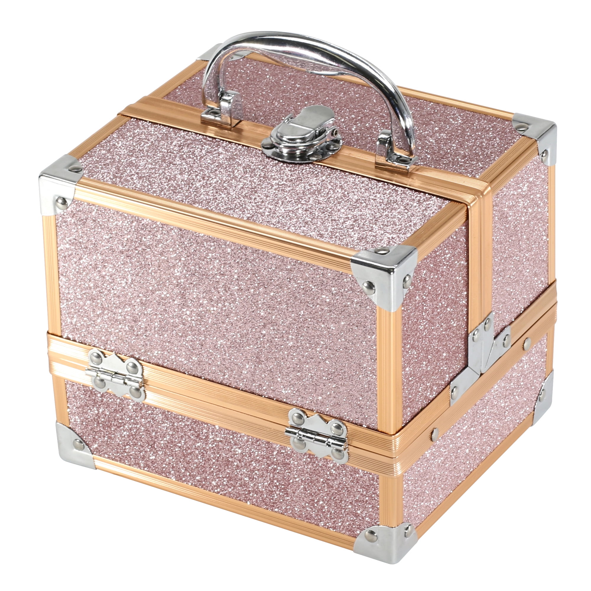 BOLLA Compact Portable Makeup Tote, Rose Gold