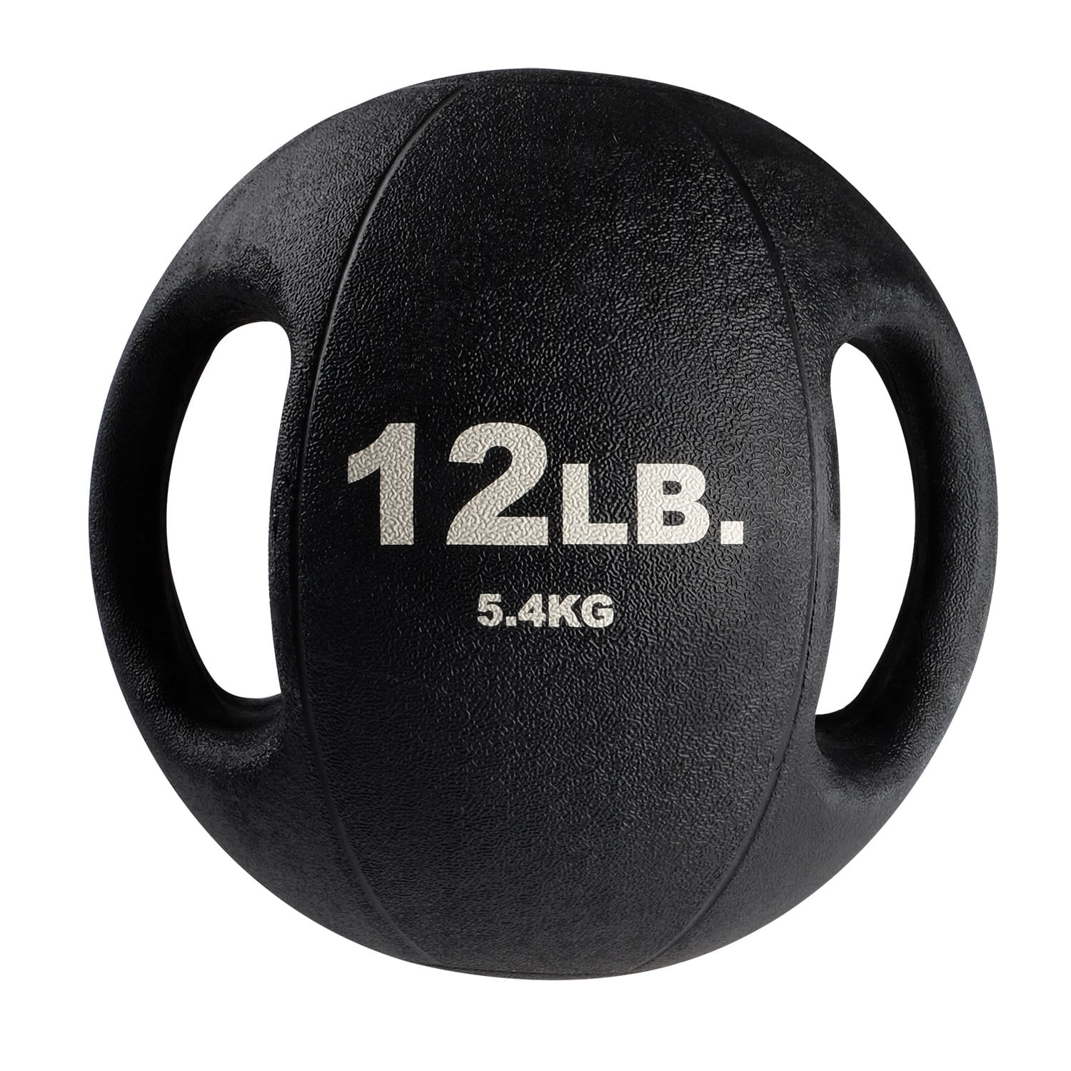 BSTDMB12 12lb BLack Dual Grip Medicine Ball