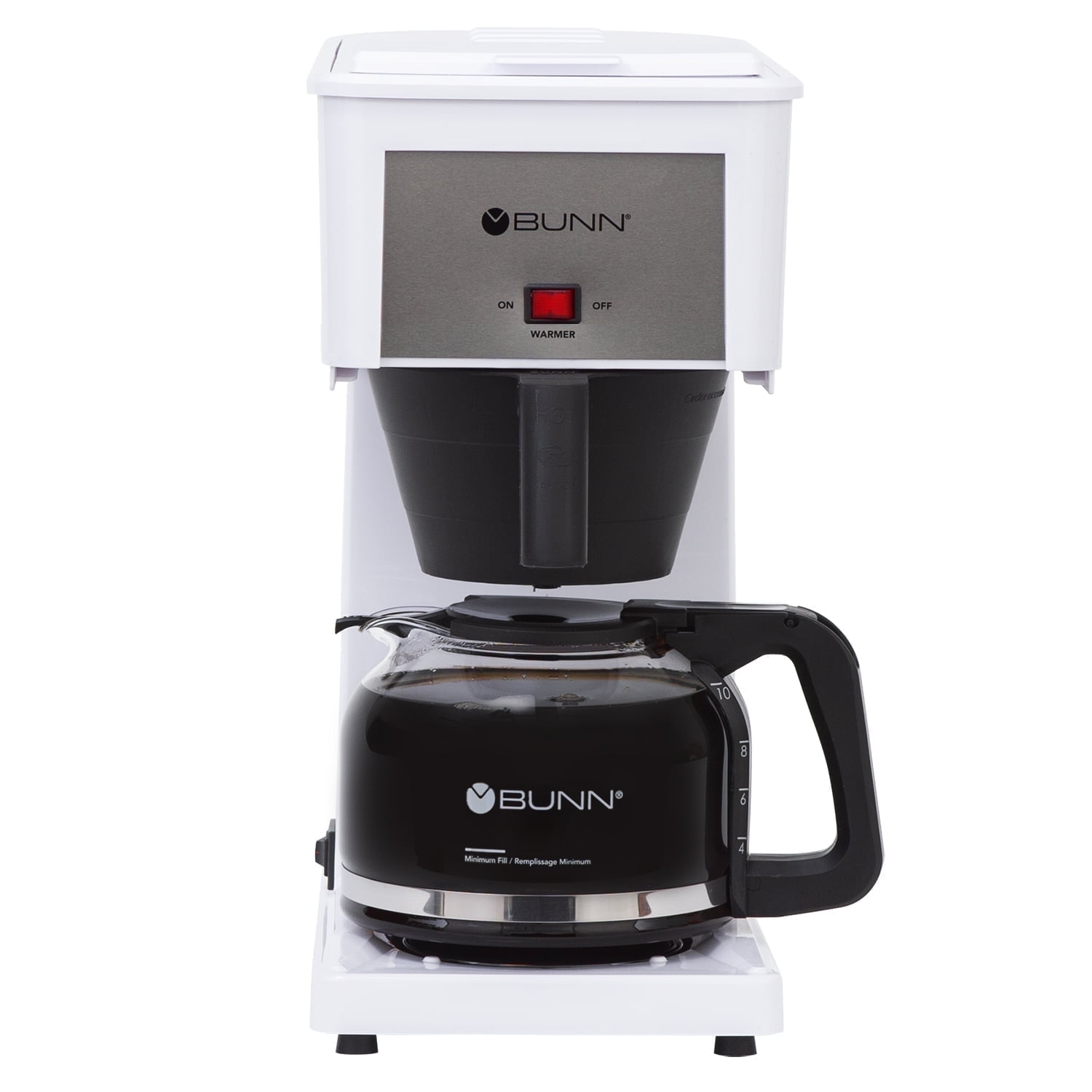 BUNN GRW Speed Brew Classic 10-Cup Drip Coffee Maker, White, 38300.0060
