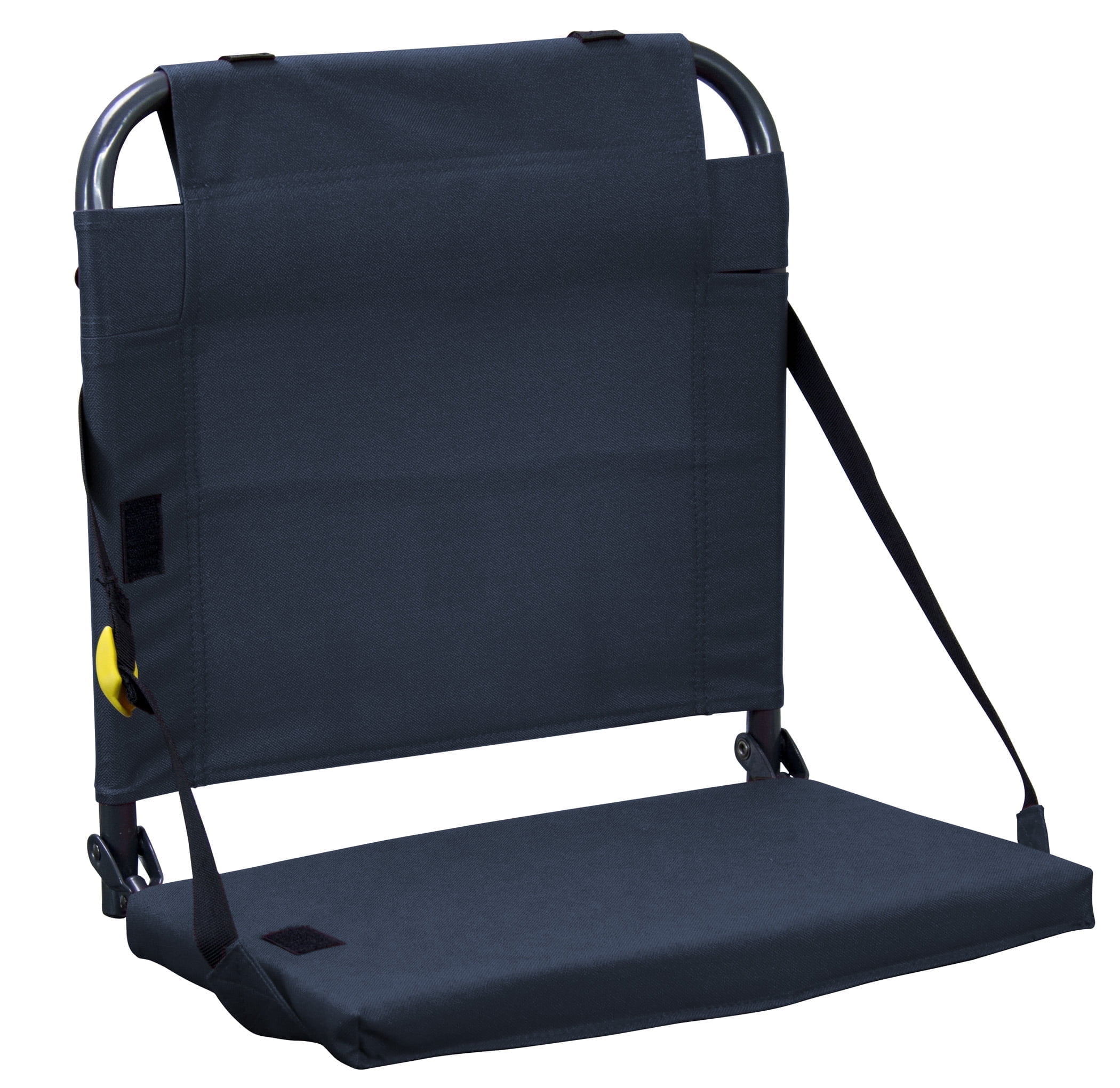 GCI Outdoor BleacherBack Stadium Seat With Cushioned Back Support for Bleachers, Navy