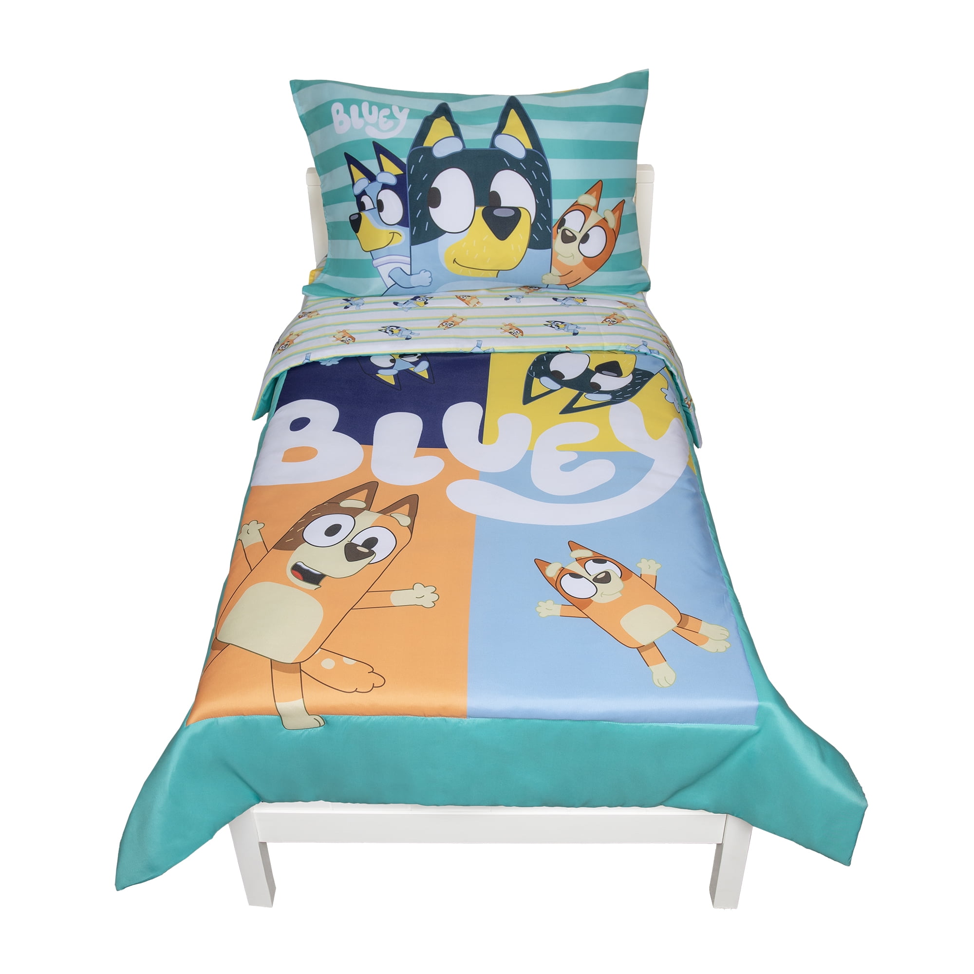 Bluey 5-Piece Toddler Bedding Set & Blanket, Blue, Unisex