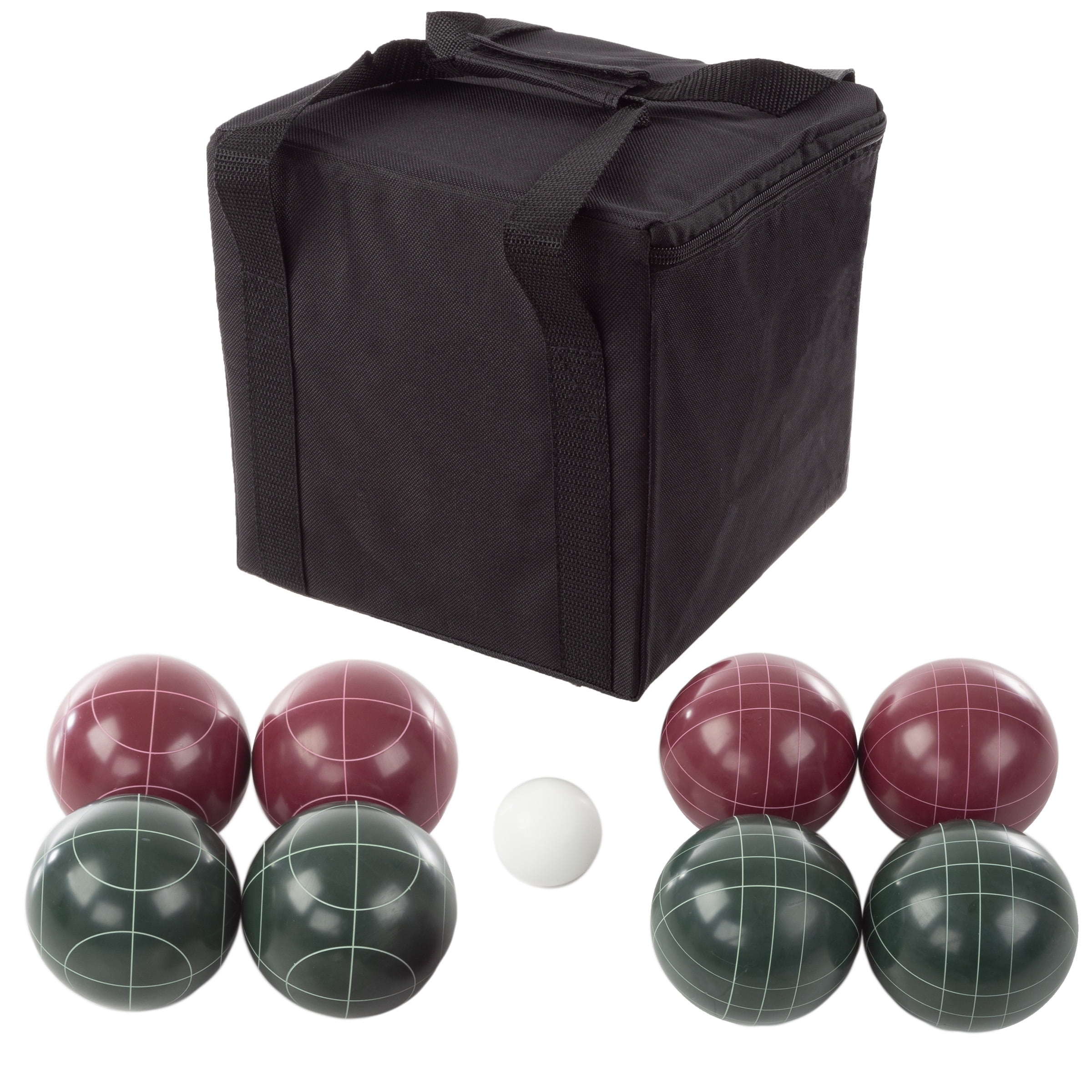 Trademark Games Regulation Bocce Ball Set with 8 Balls, Pallino, and Case