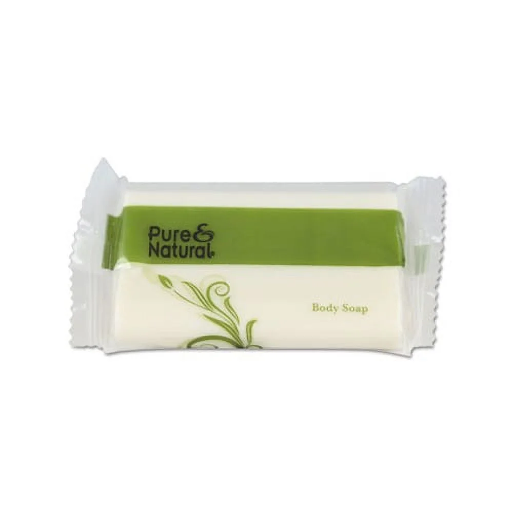 Body and Facial Soap Fresh Scent, 1 1/2 Flow Wrap Bar, 500/Carton
