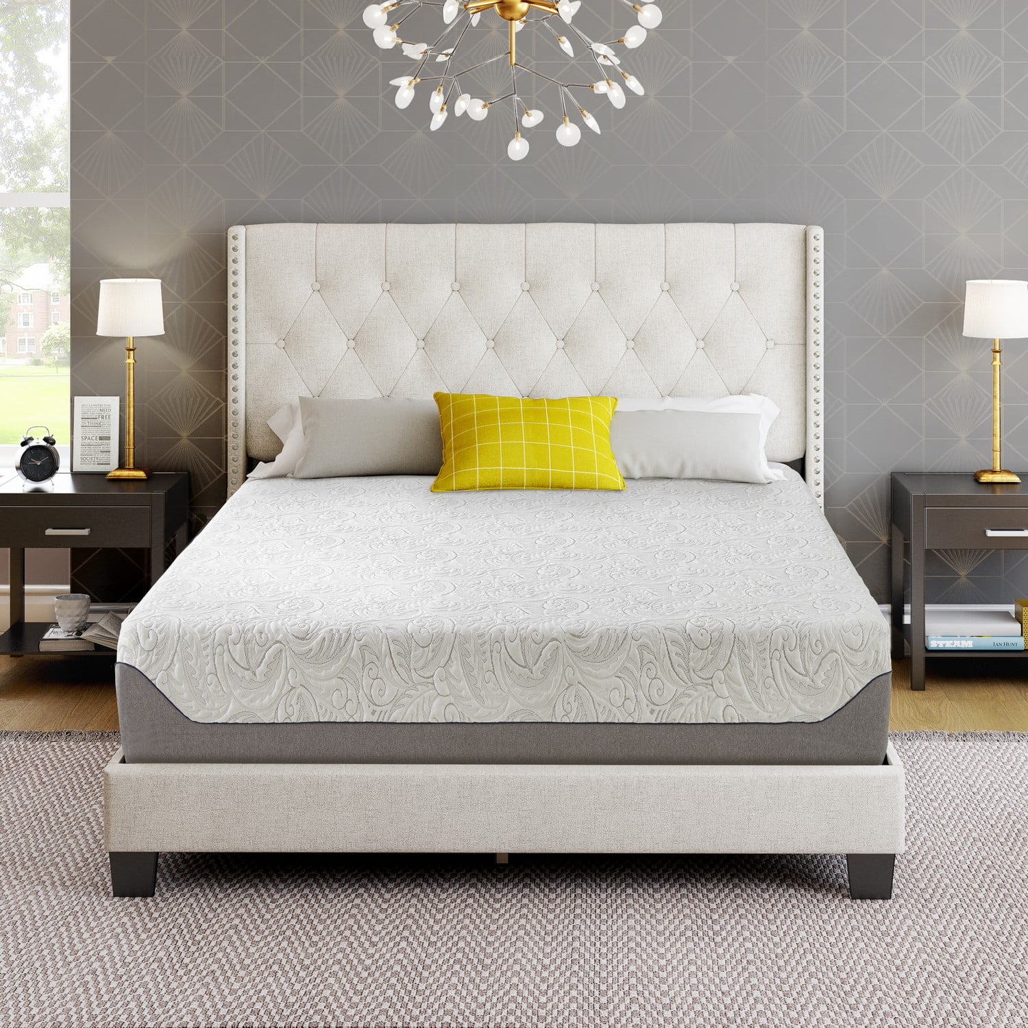 Boyd Sleep Air Flow 8" Gel Memory Foam Mattress, Firm, Adult, Full with Zip-off Cover