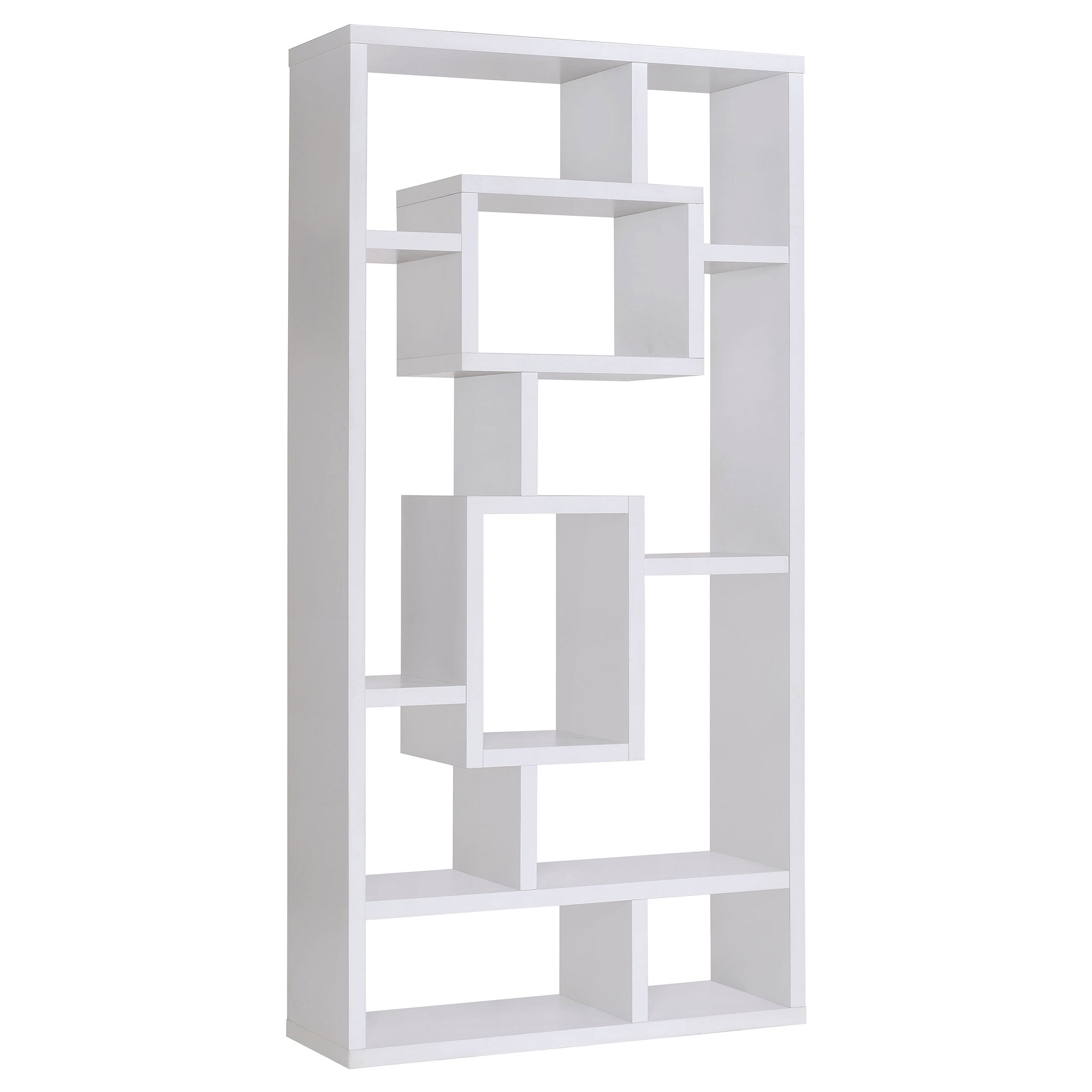 Corey 71-inch 10-shelf Bookshelf White
