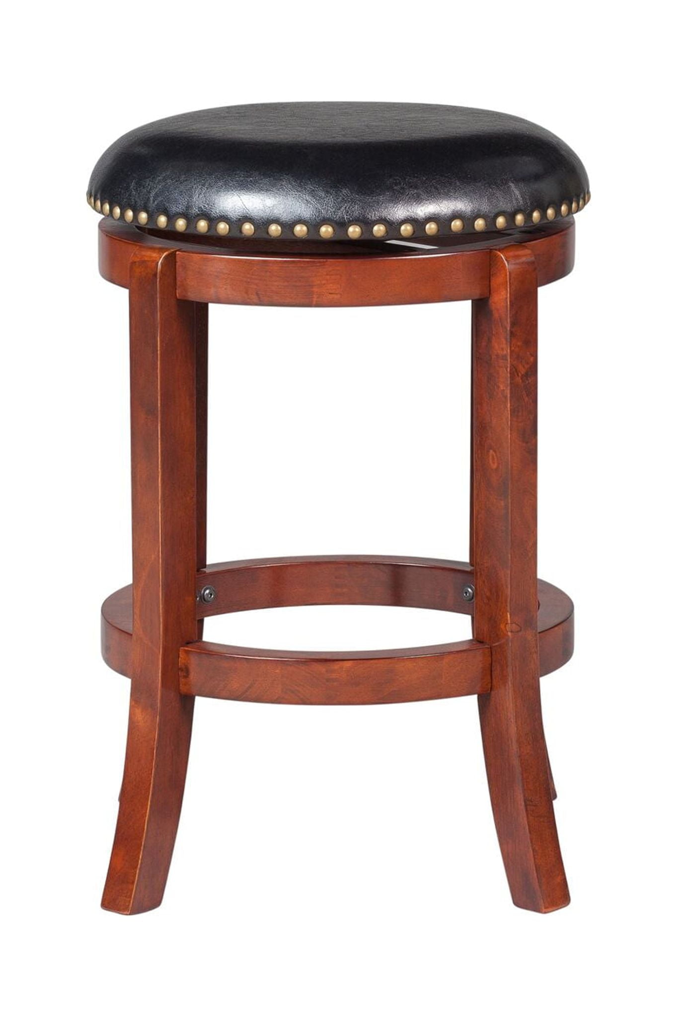 Boraam Wood Cordova 24.5" Swivel Bar Stool in Cherry Finish