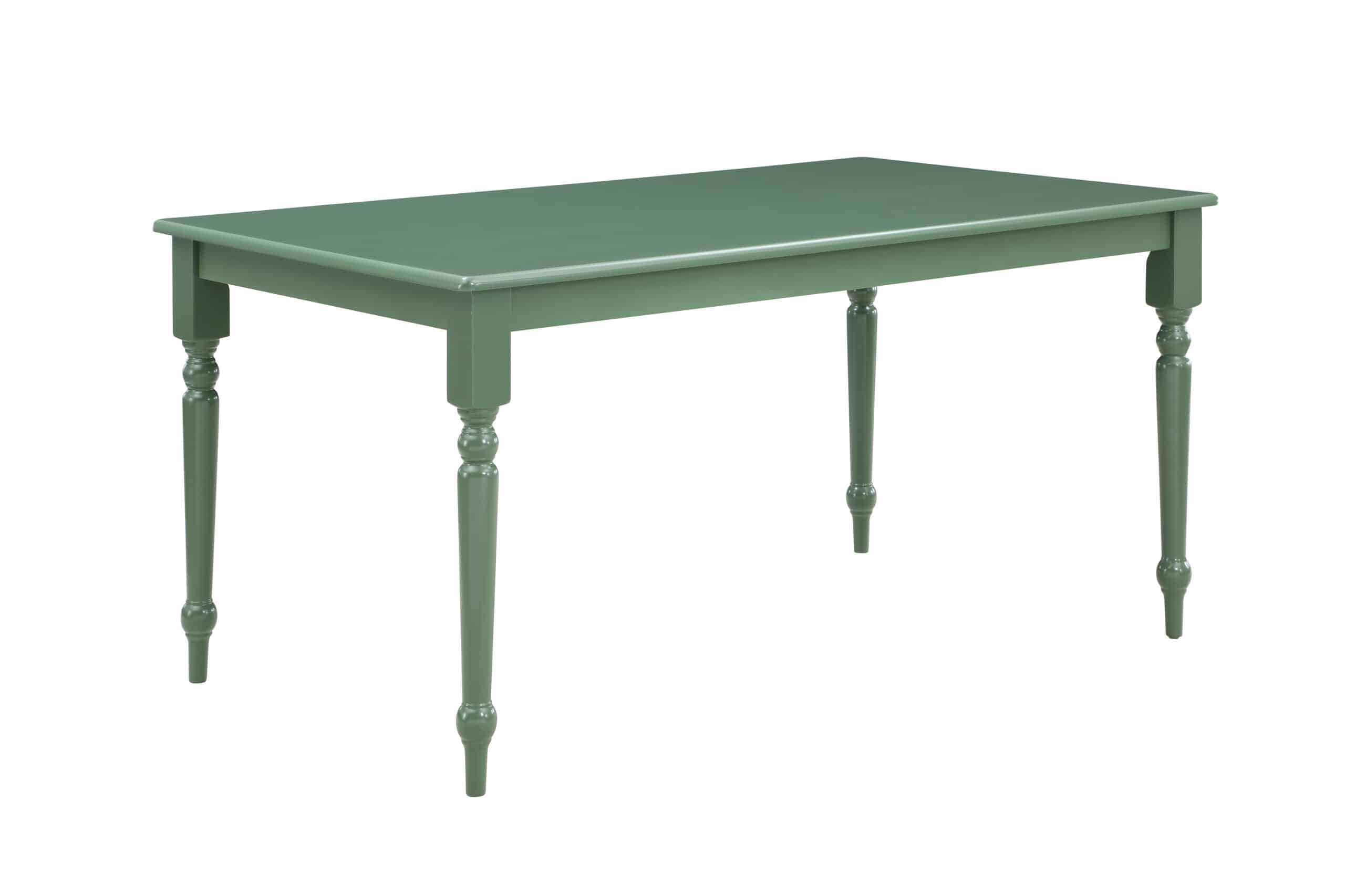 Boraam Carolina Rectangular Wood Dining Room Table - Equestrian Green