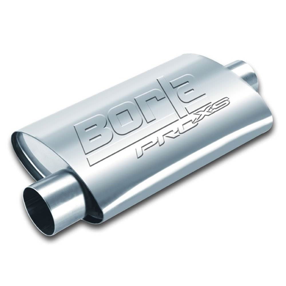 Borla 40665 Turbo XL Center/Offset Universal Performance Muffler Stainless Steel, 24 inches