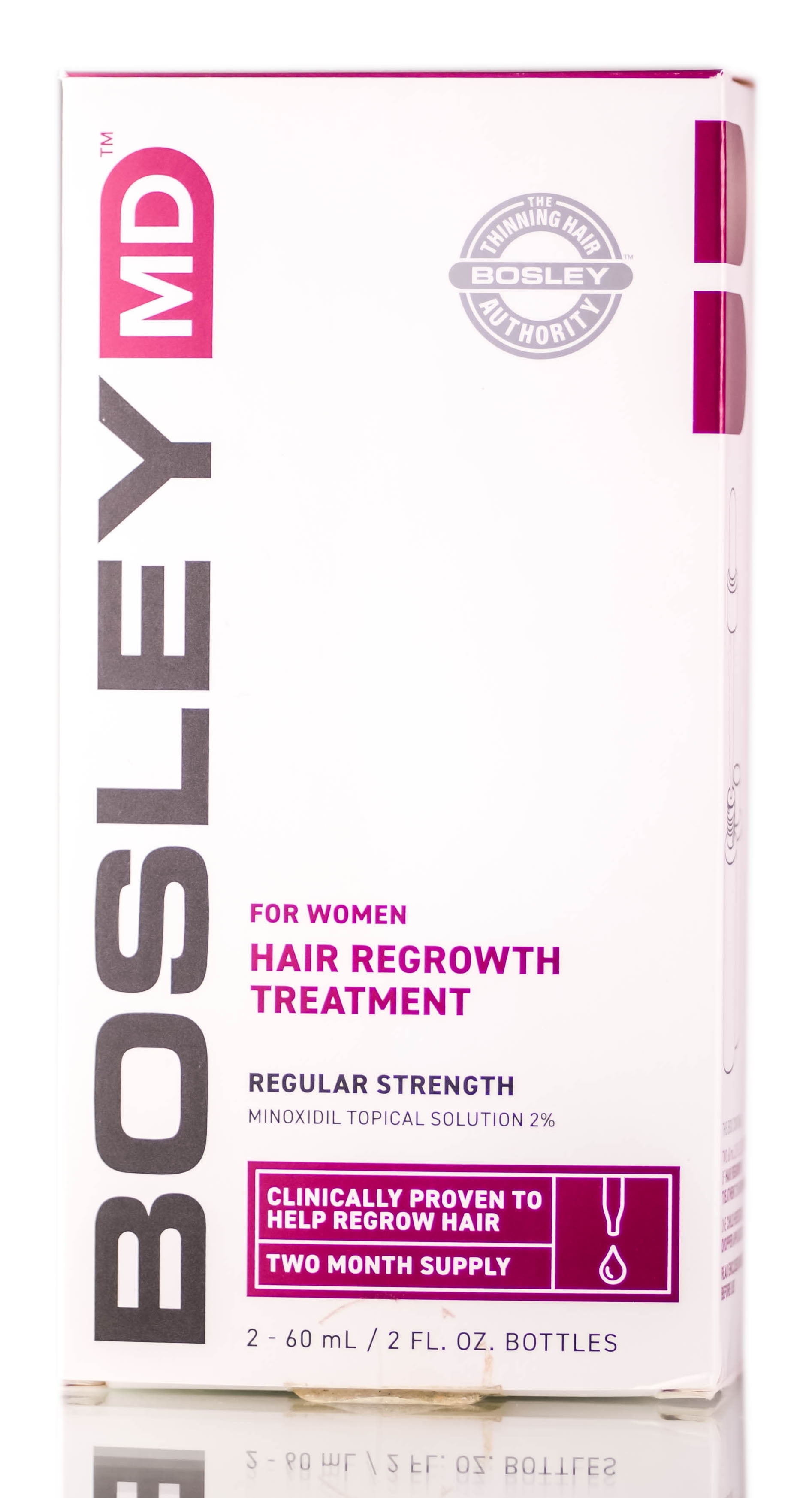 Bosley MD Women's Regrowth Treatment 2% Minoxidil Dropper