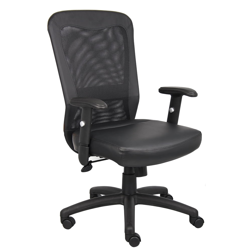 Boss Office Products Web Executive Chair with Casters, Black