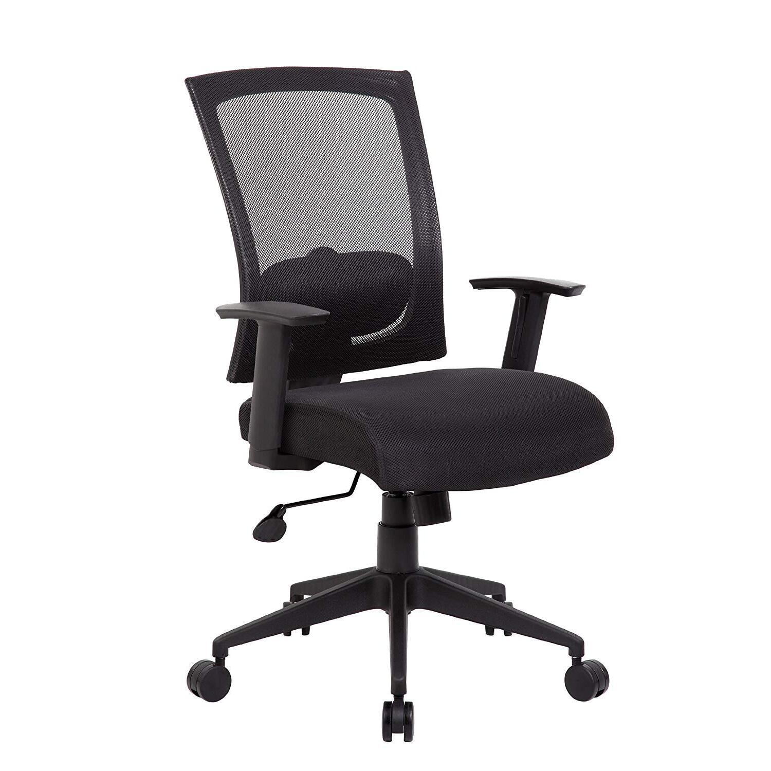 Boss Office Products Mesh Back Task Chair, Black (MFR#B6706-BK)