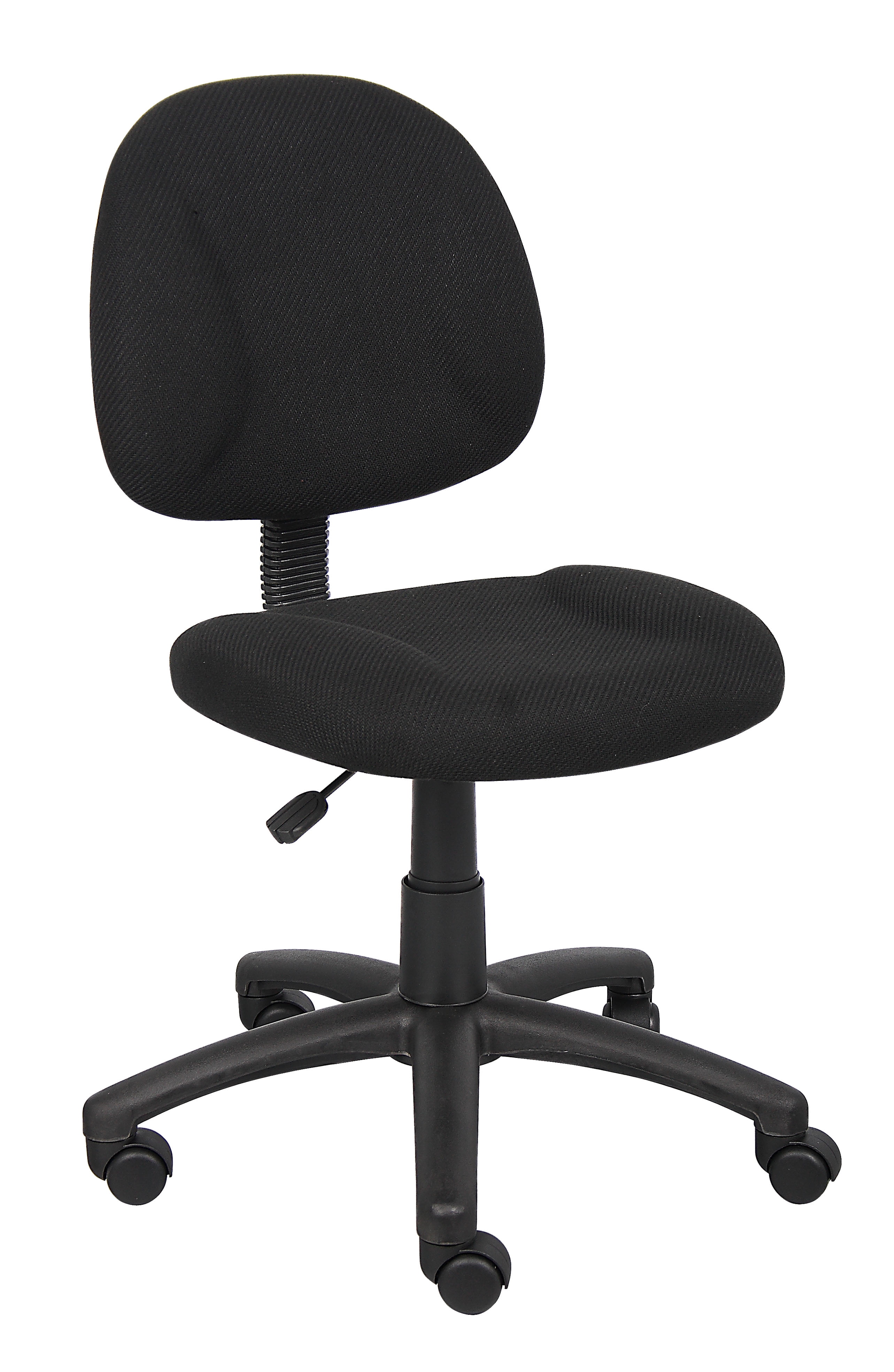 Boss Office Products Perfect Posture Deluxe Office Task Chair without Arms, Black