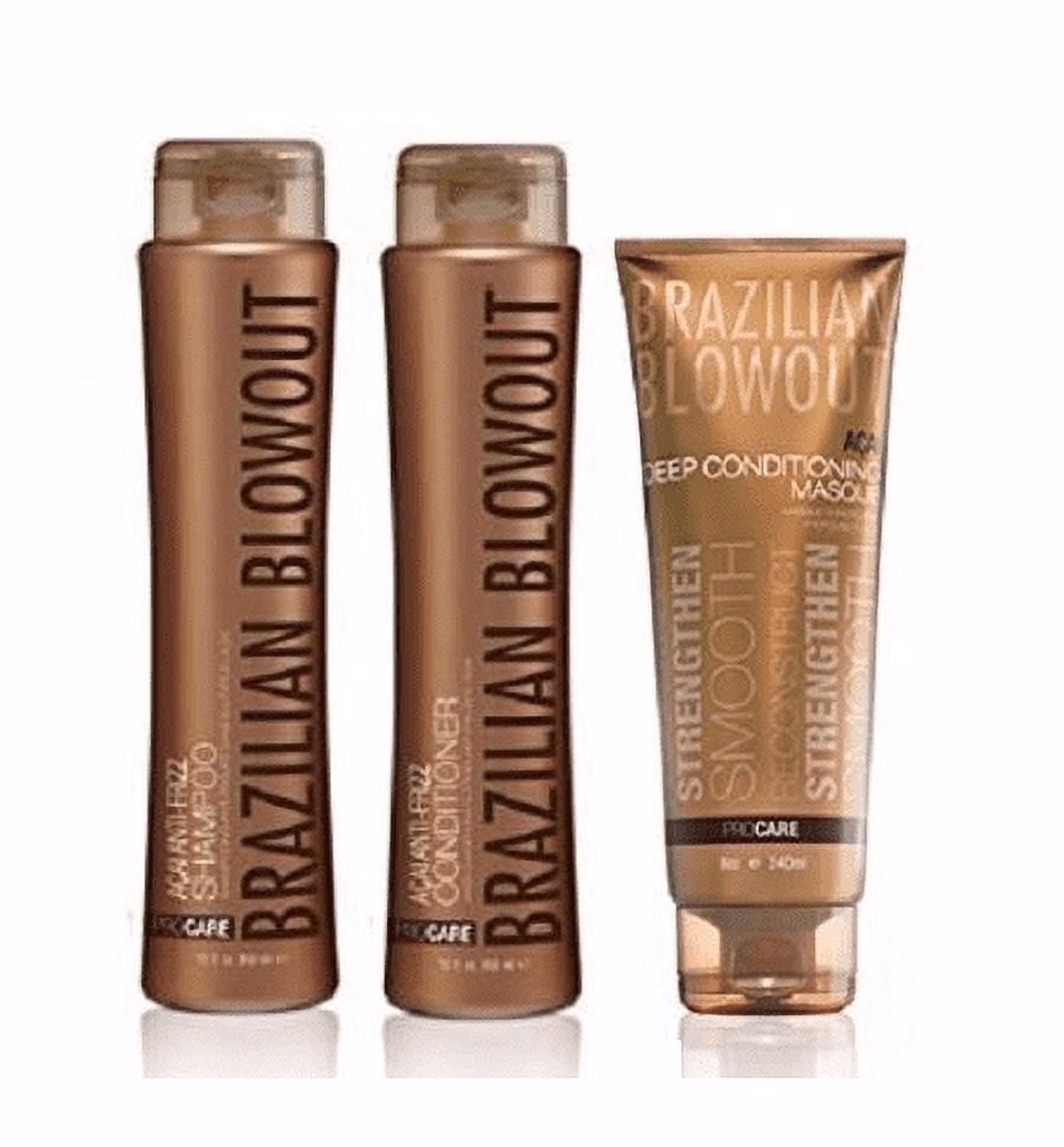 Brazilian Blowout Anti Frizz Shampoo & Conditioner Duo With Deep Conditioning Hair Masque, 3 Piece Set