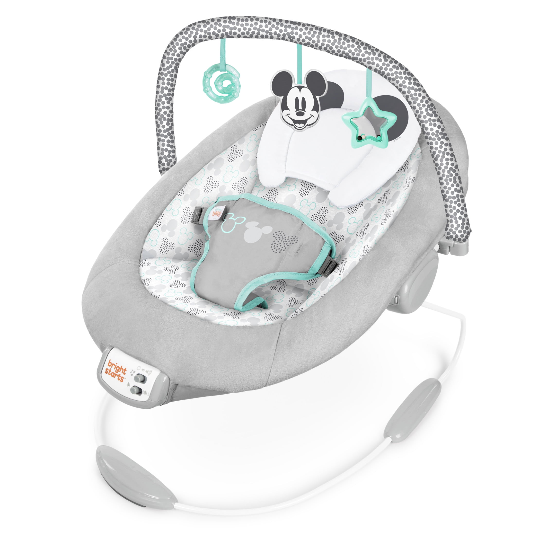 Bright Starts Mickey Mouse Comfy Disney Baby Bouncer, Cloudscapes