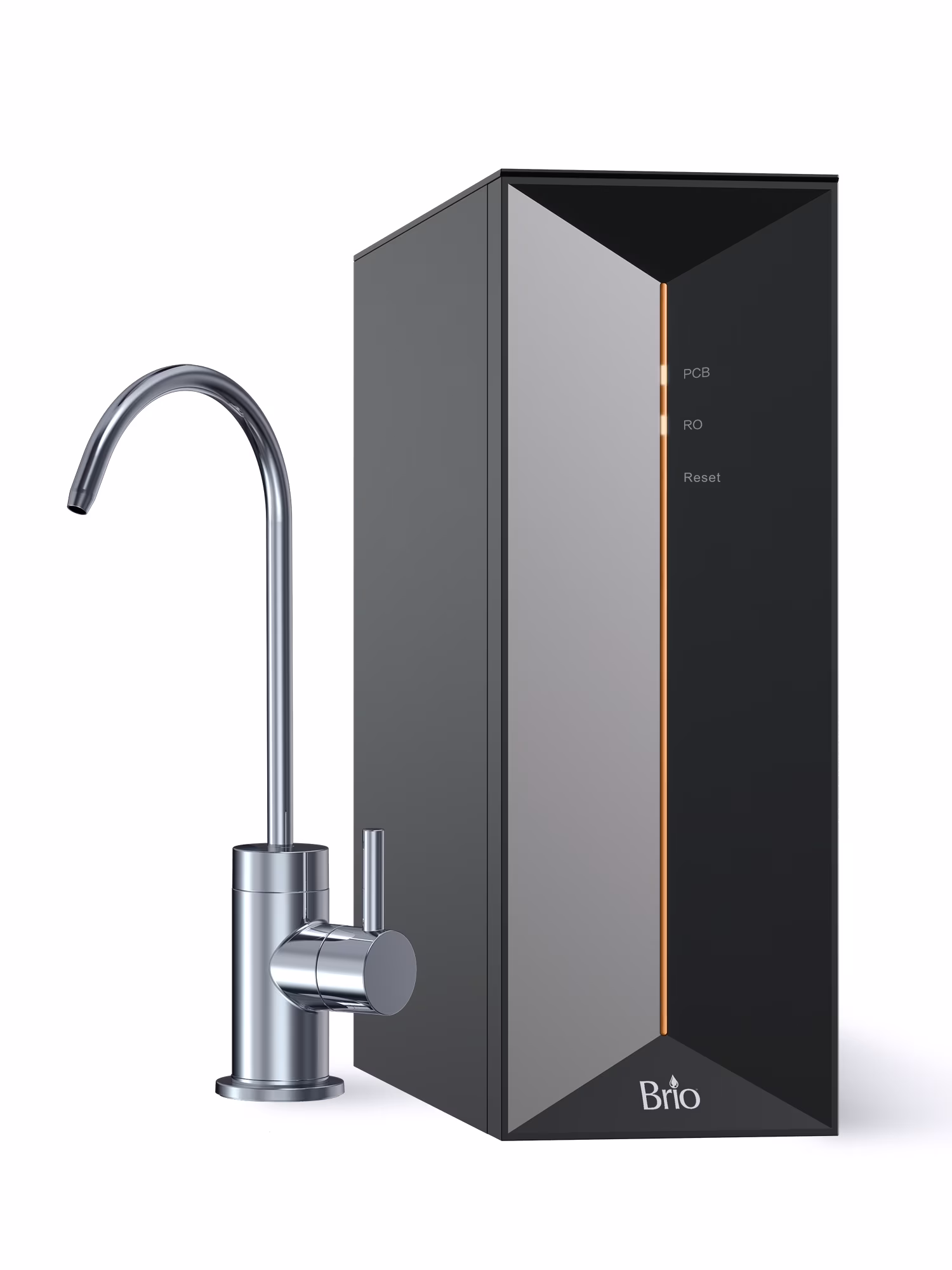 Brio Prism Reverse Osmosis Tank-Less Water Filtration, 600GPD, 1.5:1 Pure to Drain