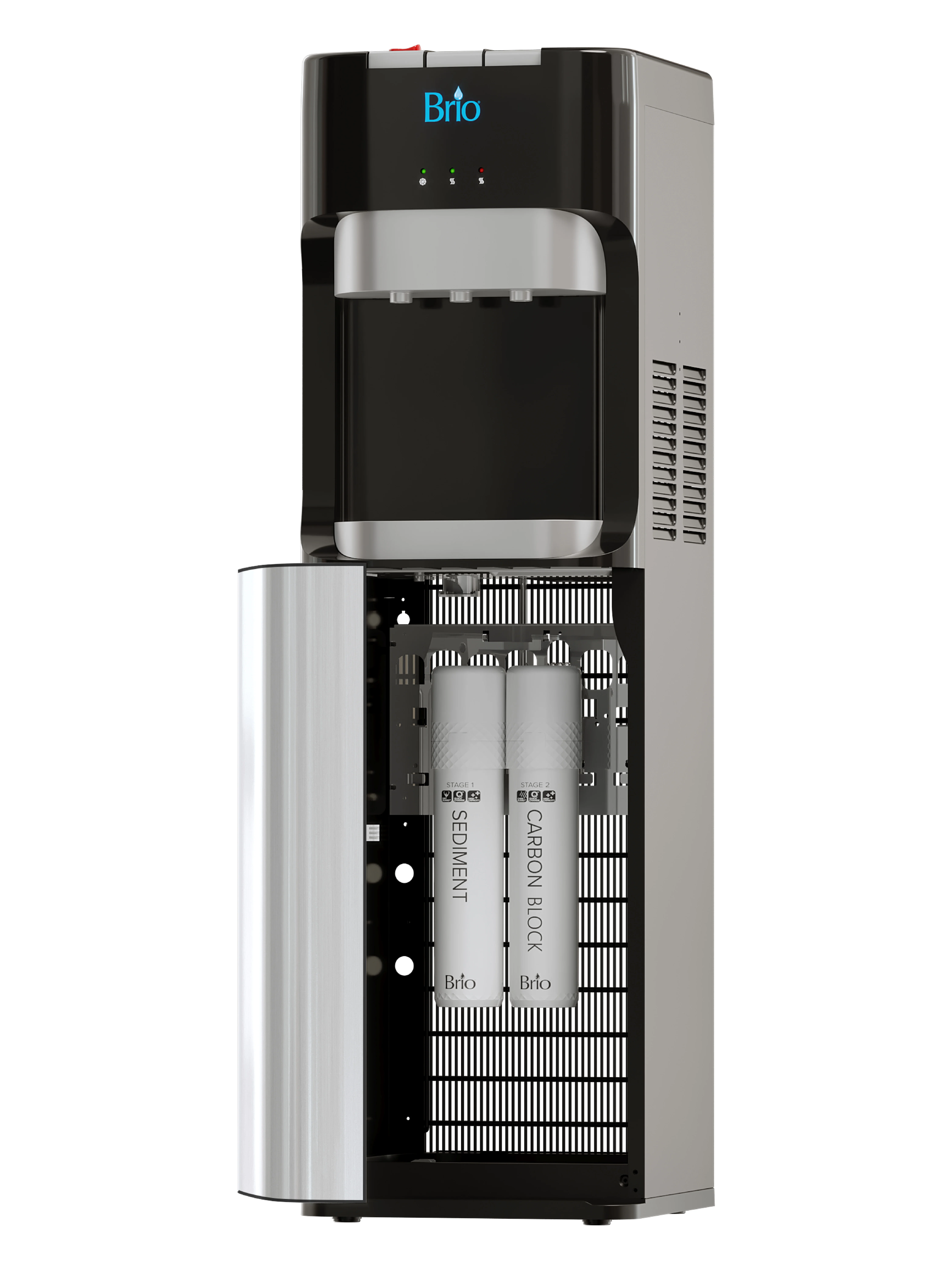 Brio 400 Series 2-Stage Filtration Water Dispenser Tri-Temp, Connects to your water line, Height 41.05"