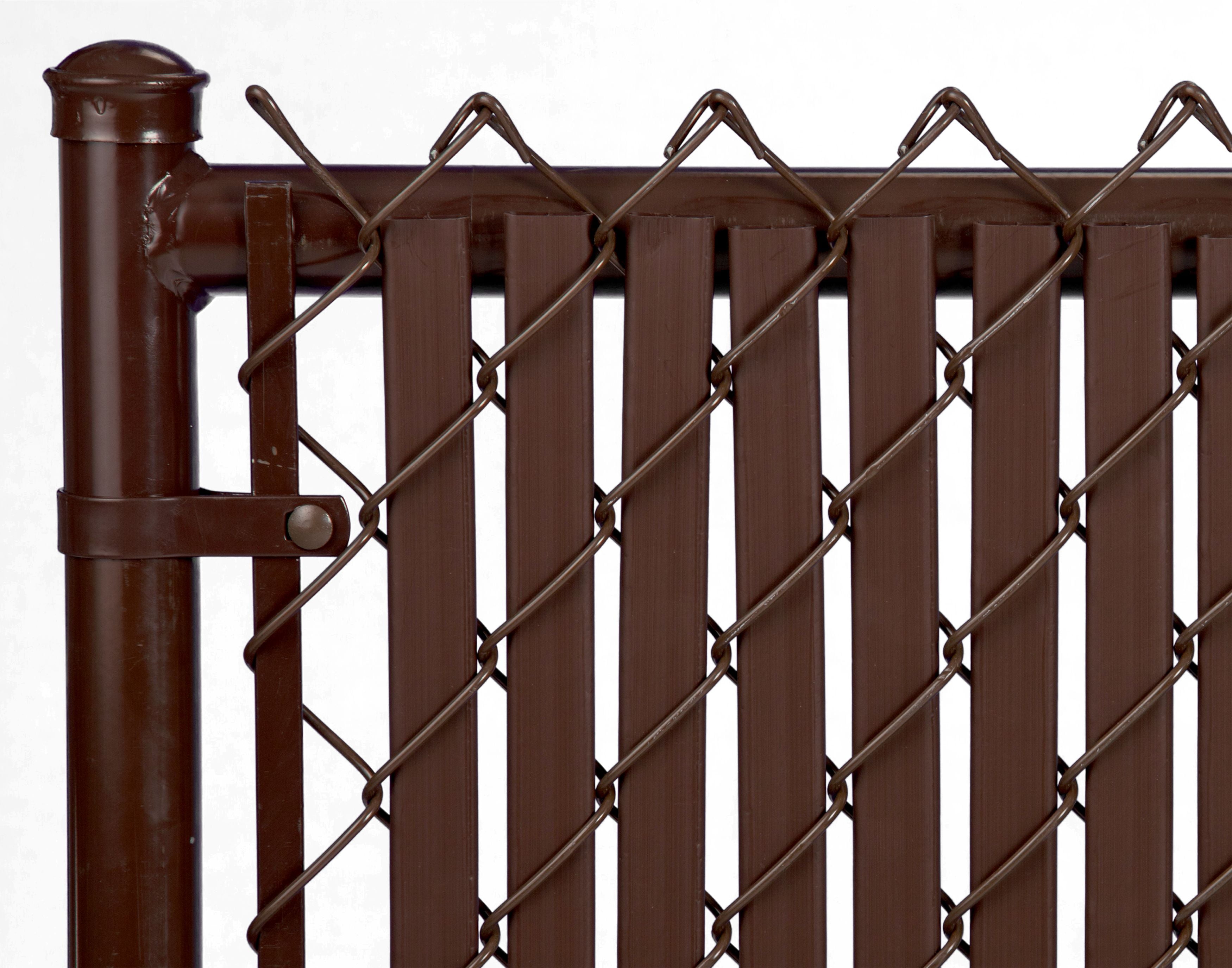 Brown 5ft Tube Slat for Chain Link Fence
