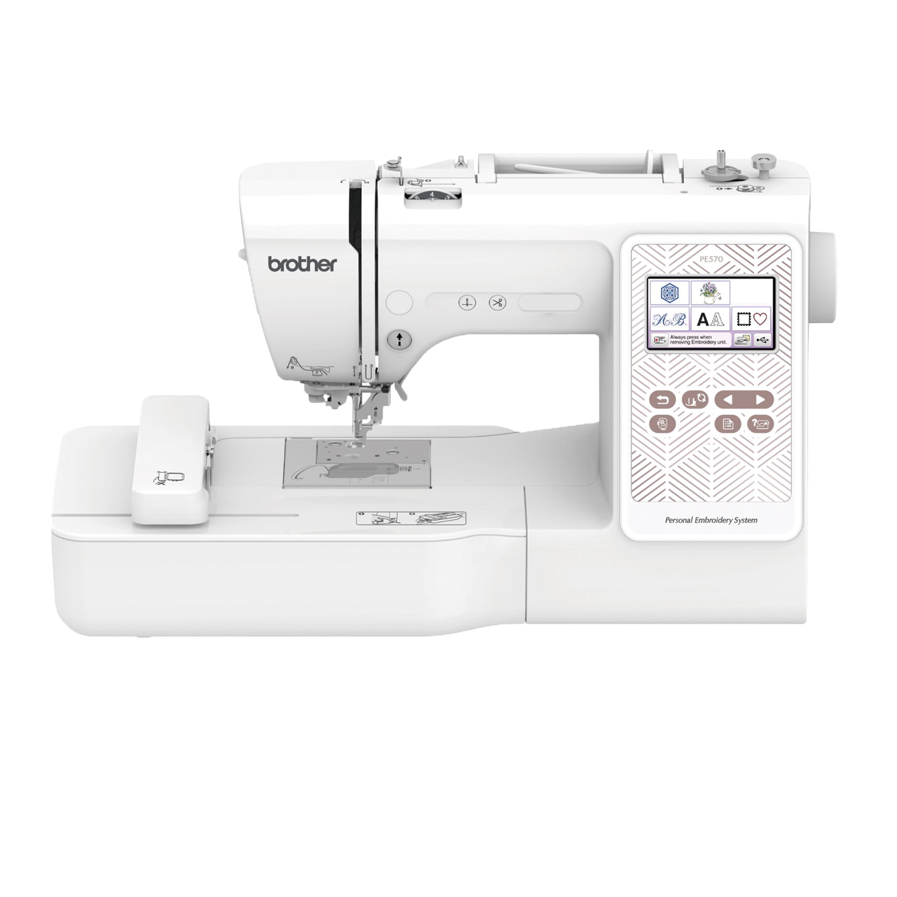 Brother PE570 Embroidery Machine with 135 Built-in Designs, Wireless Connectivity, and Artspira App Integration