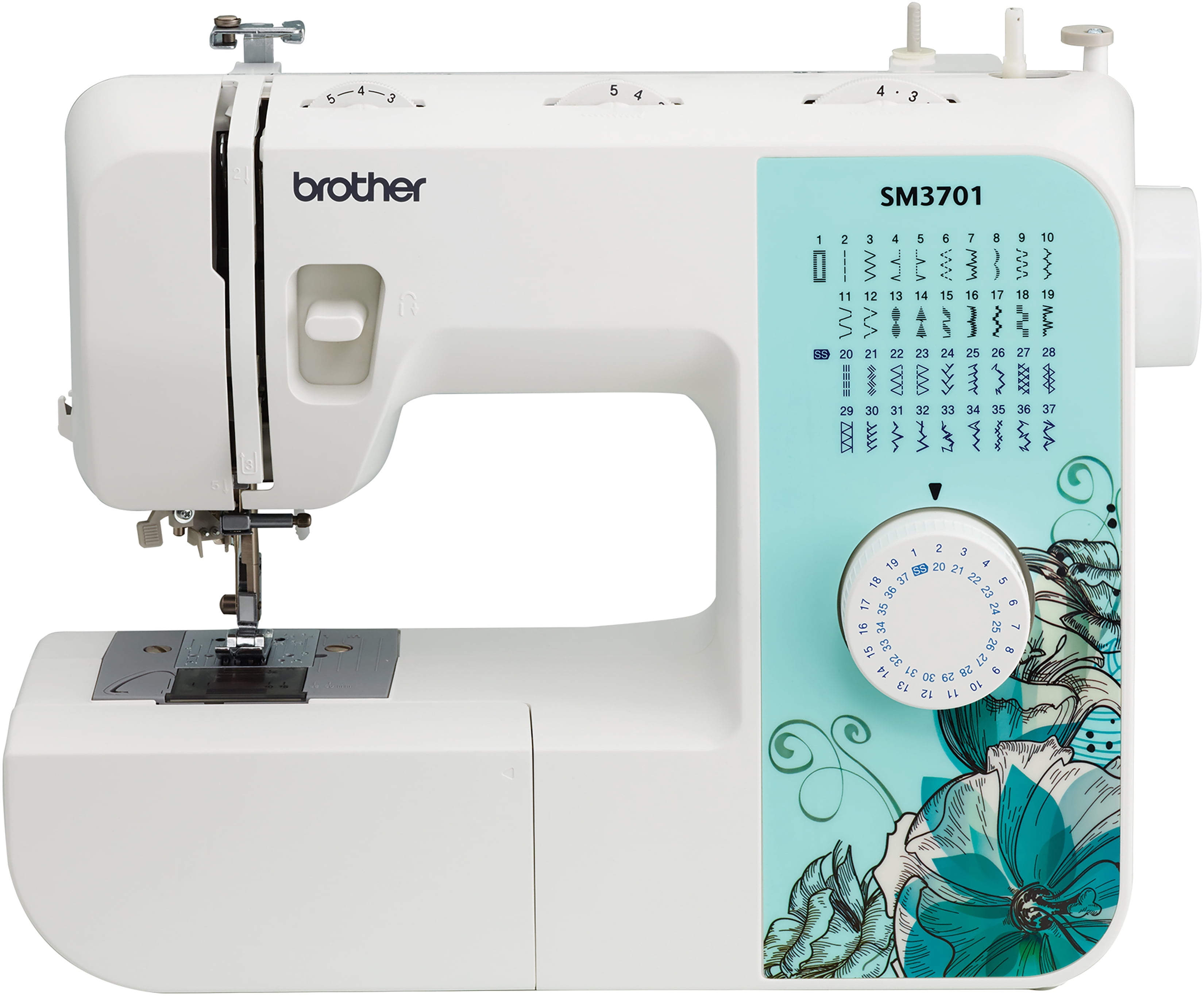 Brother SM3701 37-Stitch Lightweight Portable Sewing Machine with BONUS Accessories Including Additional Feet, Needle sets, Bobbins and More