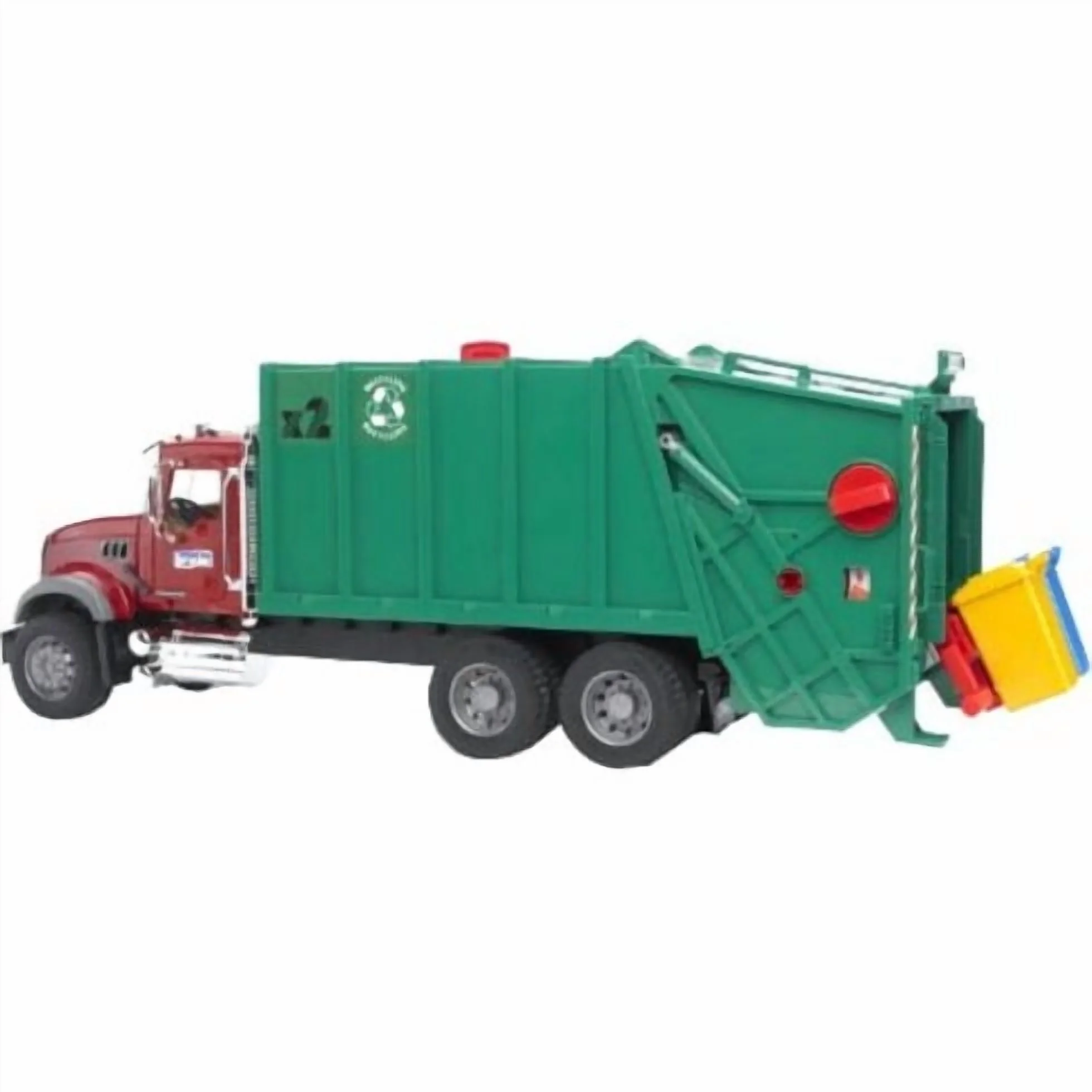 Bruder 02812 MACK Granite Rear Loading Garbage Truck