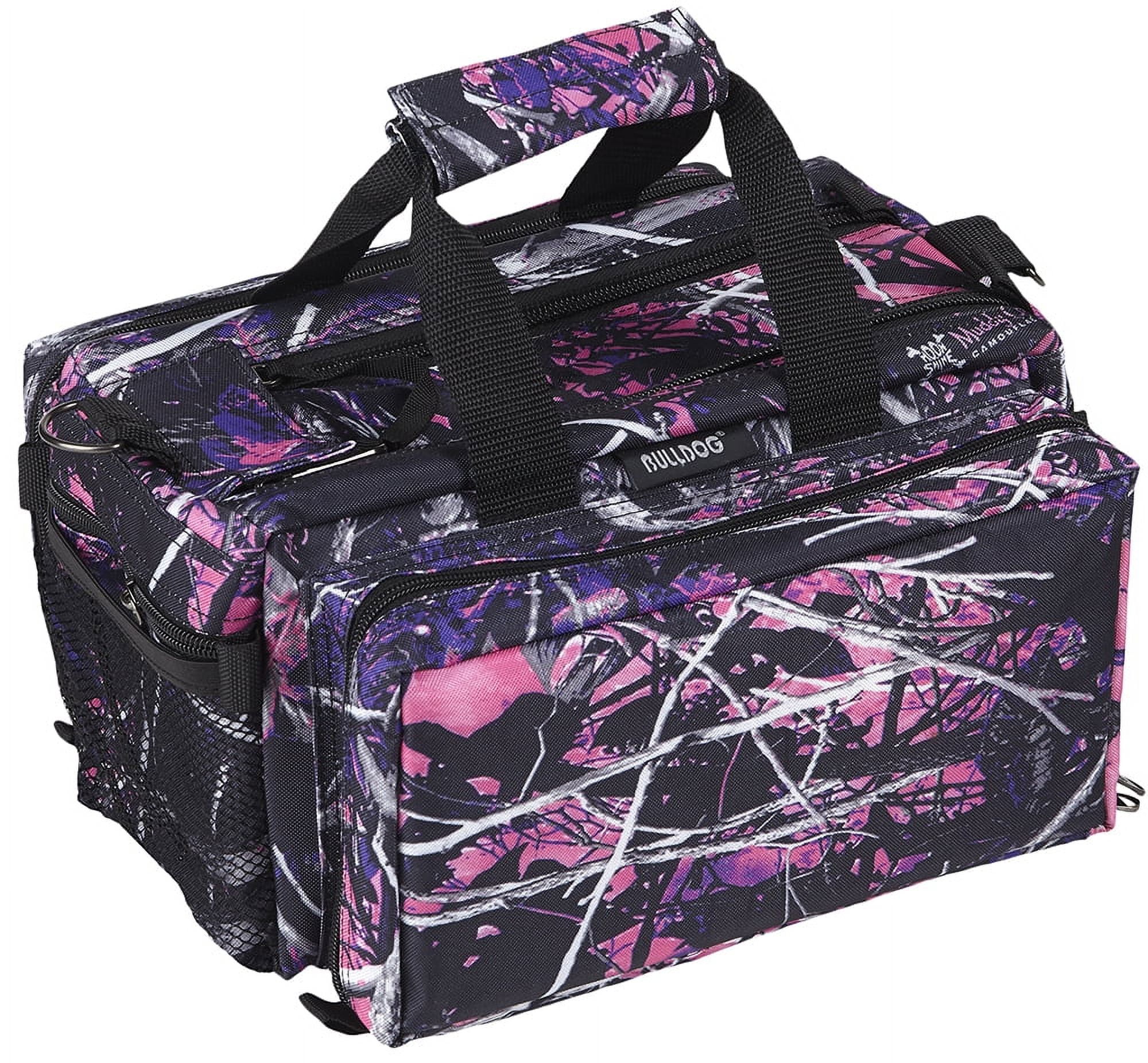 Bulldog BD910MDG Deluxe Range Bag w/Strap Nylon 13"x7"x7" Muddy Girl Camo