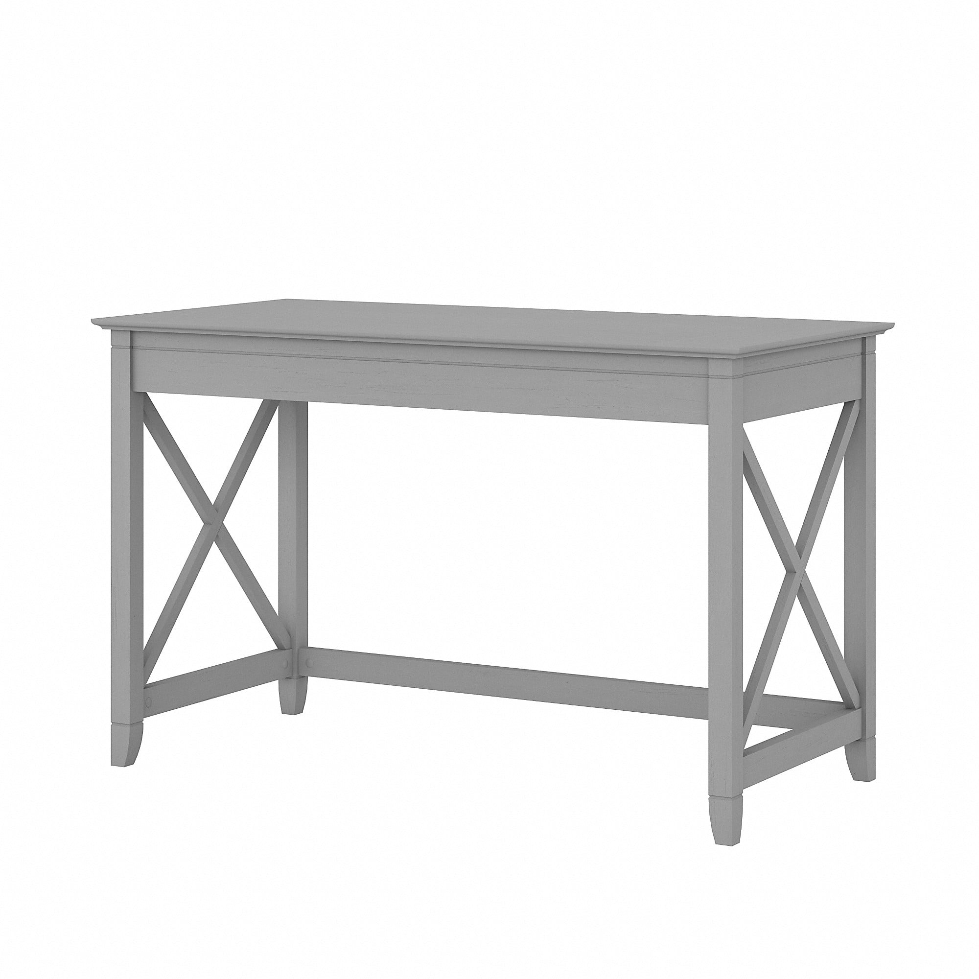 Bush Furniture Key West 48W Writing Desk in Cape Cod Gray