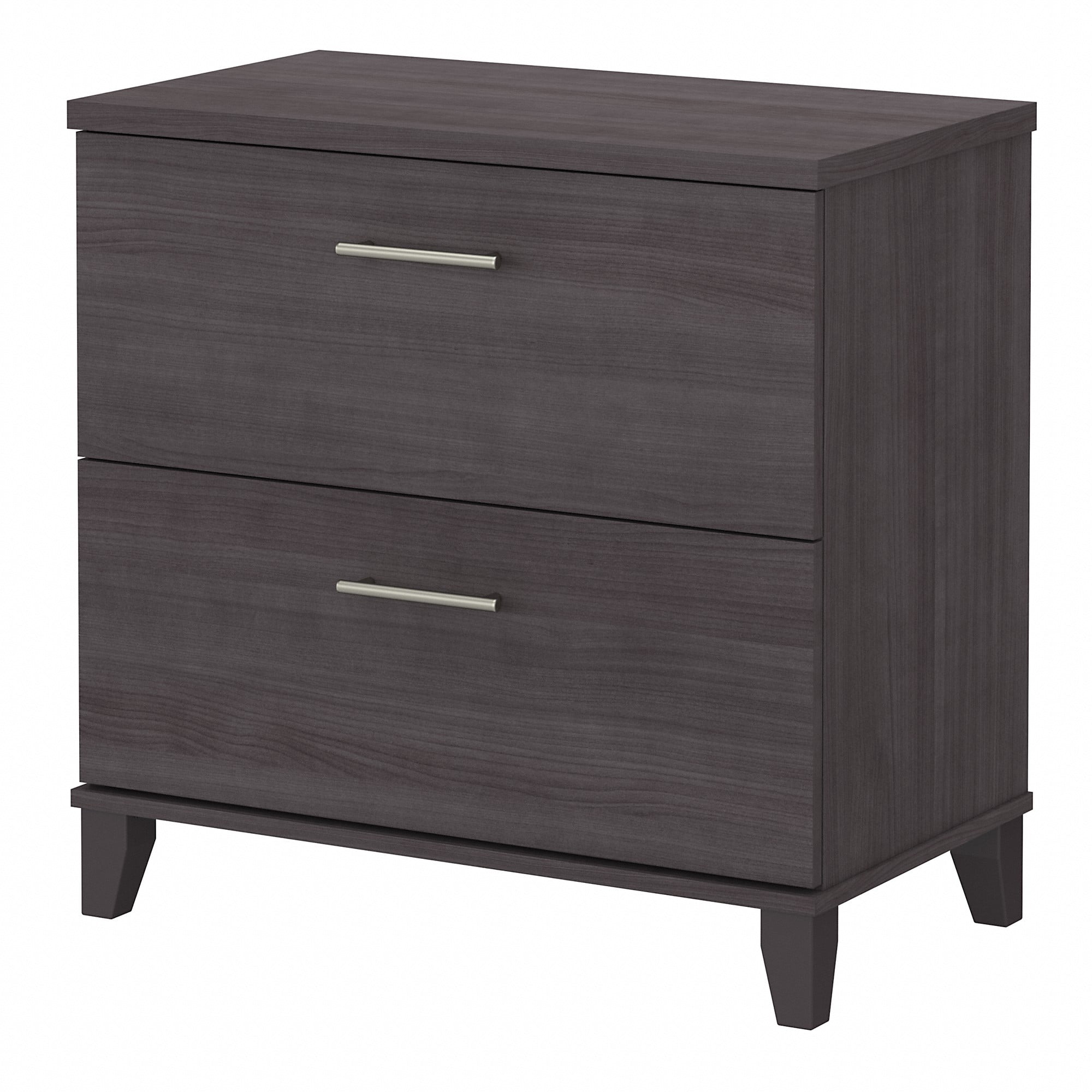 Bush Furniture Somerset Lateral File Cabinet, 2 Drawer, Storm Gray