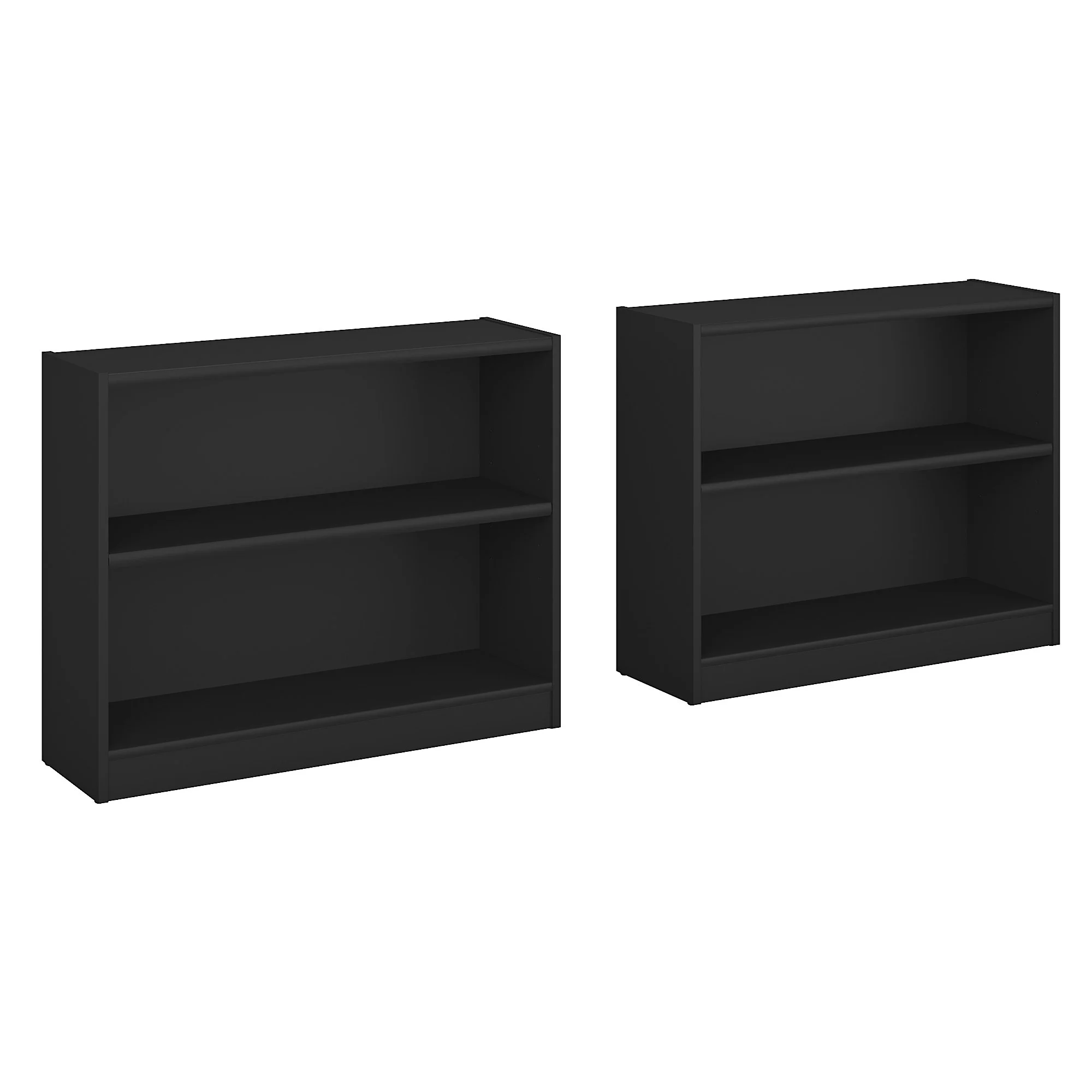 Bush Furniture Universal 2 Shelf Bookcase Set of 2