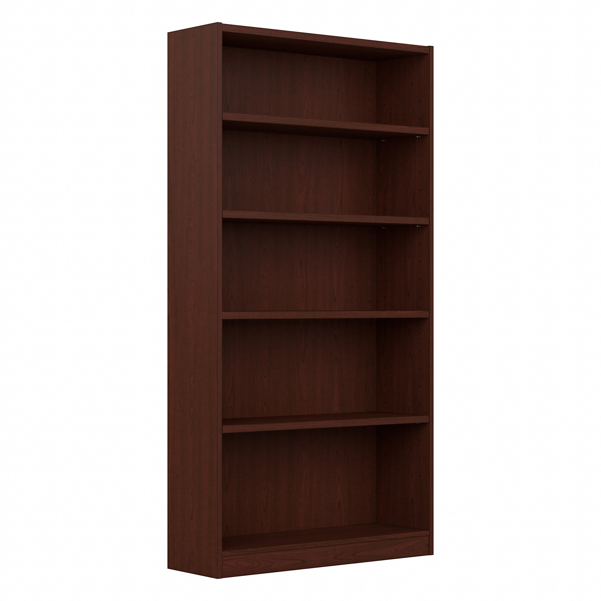 Bush Furniture Universal 5 Shelf Bookcase in Vogue Cherry