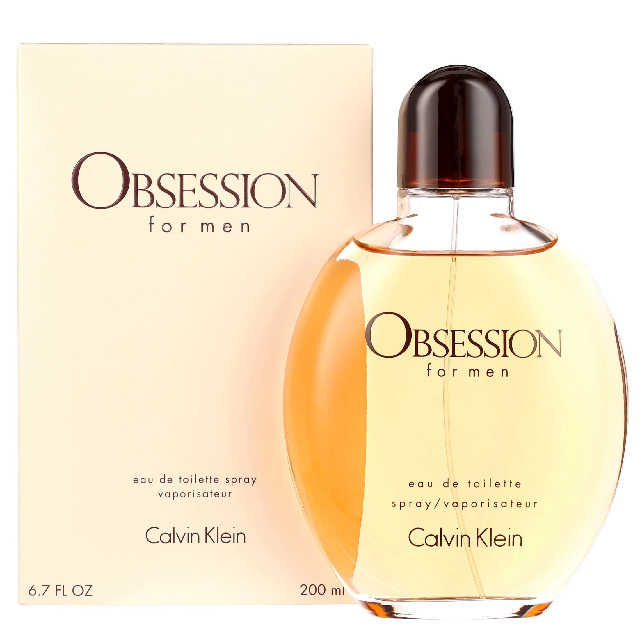 Calvin Klein Obsession Eau De Toilette, Cologne for Men, 6.7 oz
