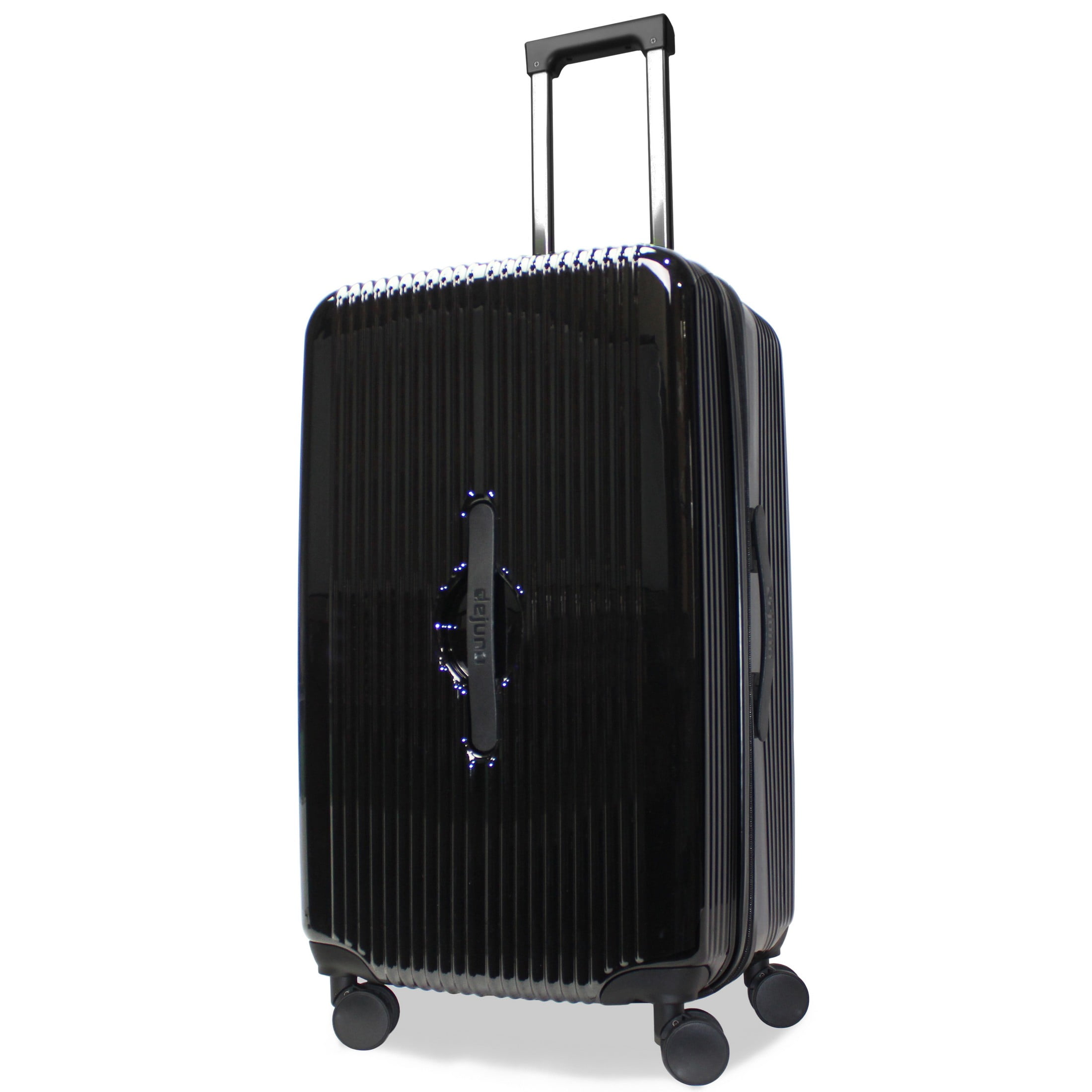 CalBags Dejuno Colossus 26-Inch Polycarbonate Lightweight Hardside Expandable Spinner Luggage with TSA Lock and Front Handle - Black