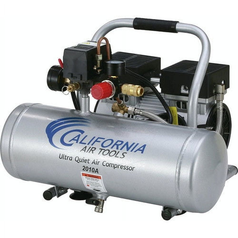 California Air Tools CAT-2010A Aluminum 1HP 110V 120 PSI 1-Stage Oil-Free Air Compressor 2 gal
