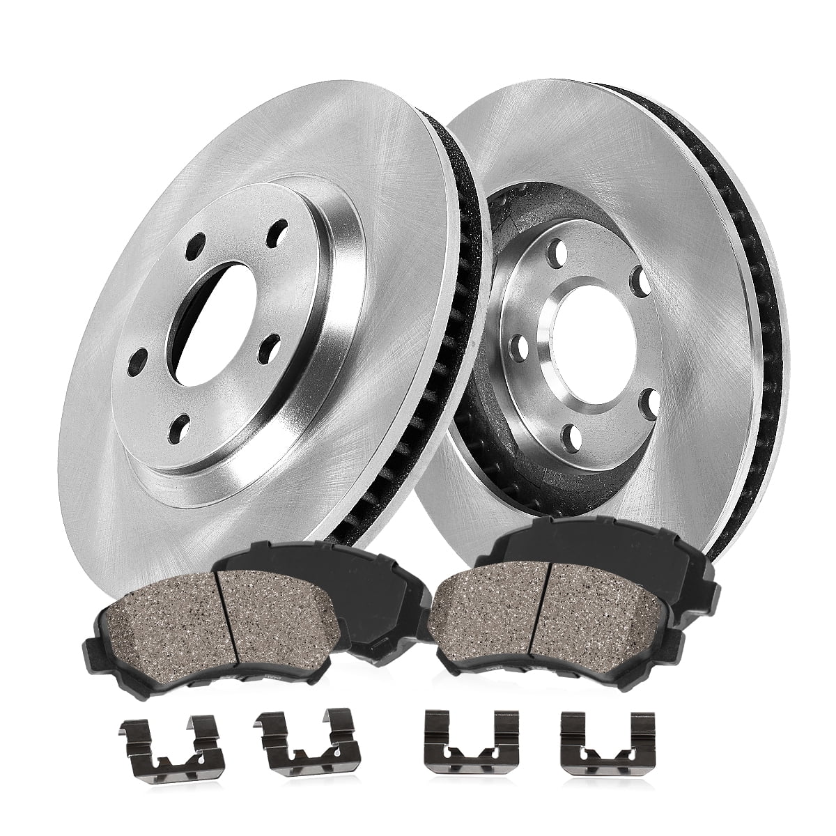 Callahan Brake Parts Brake Kit for Nissan Rogue 2021-2024 Front Replacement Brake Rotors with Ceramic Brake Pads CLHCKO115654