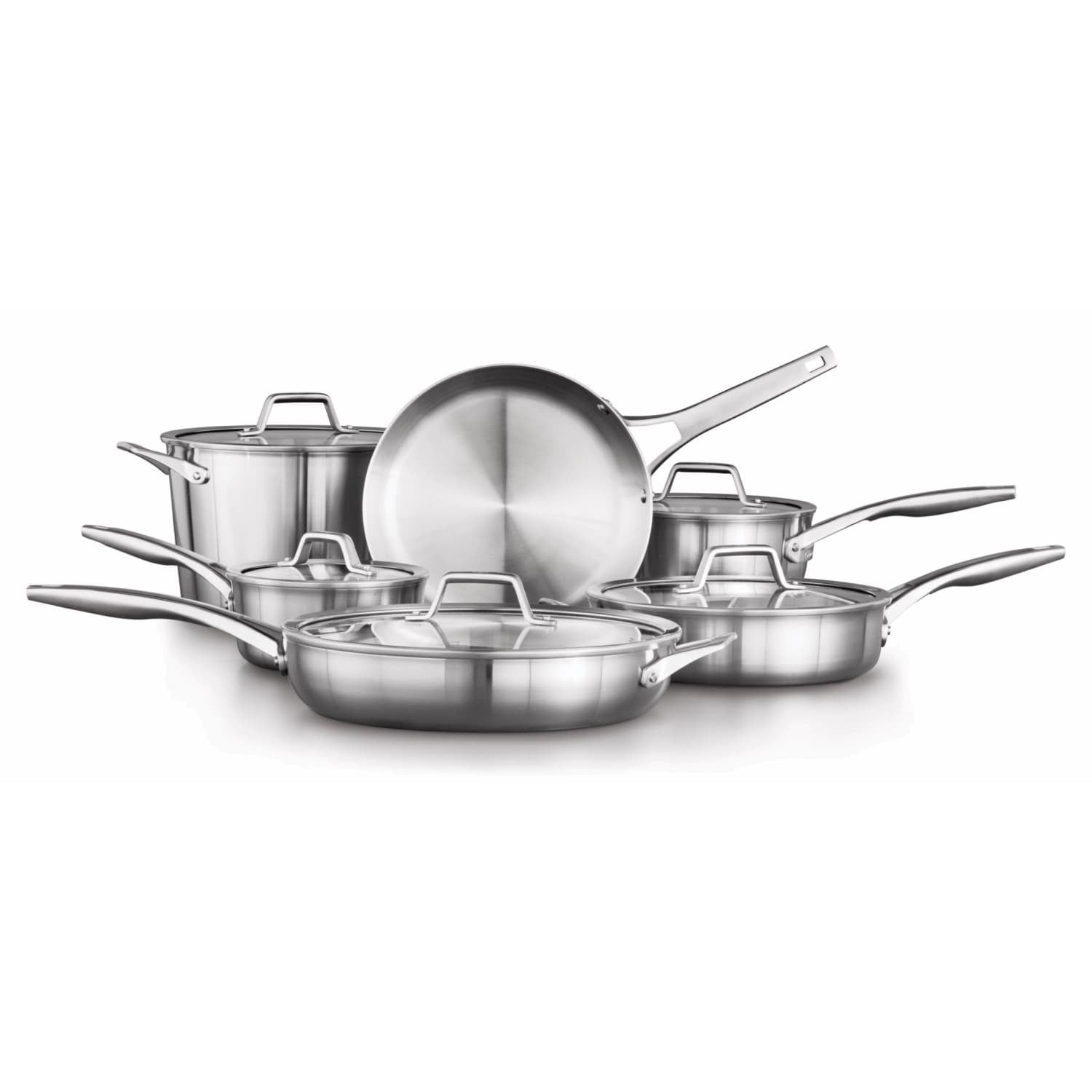 Calphalon Premier Stainless Steel Cookware Set, 11-Piece Set