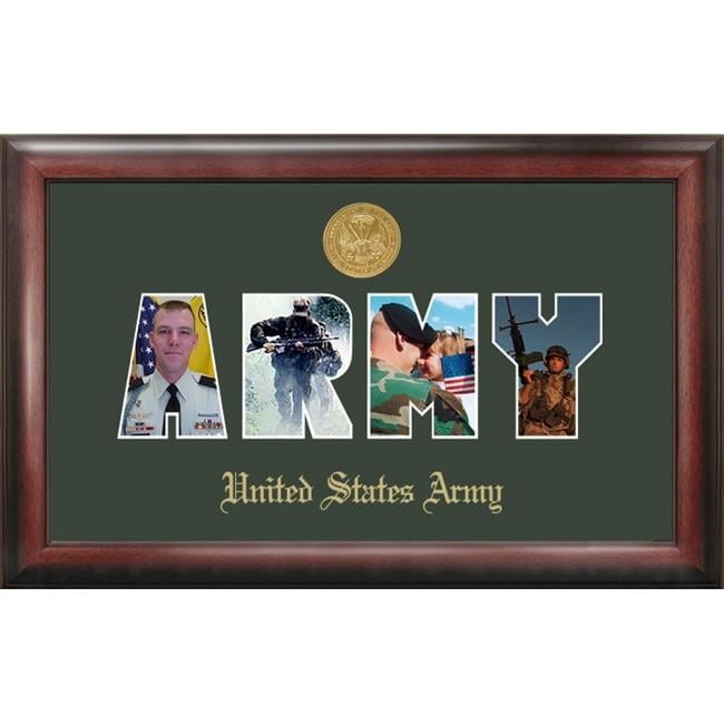 Campus Image ARSSG001 Army Collage Photo Frame Gold Medallion