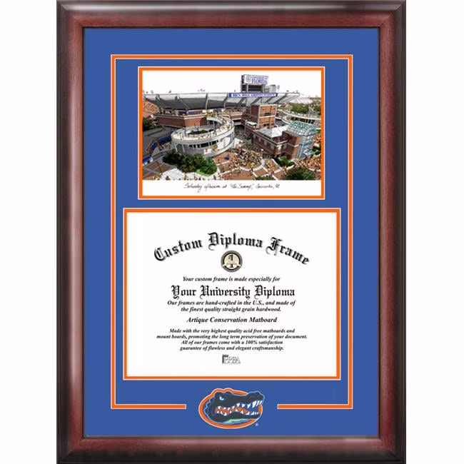 Campus Images FL994SG University of Florida Spirit Graduate Frame with Campus Image