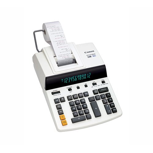Canon CP1213DIII 12-Digit Printing Calculator, Multicolor