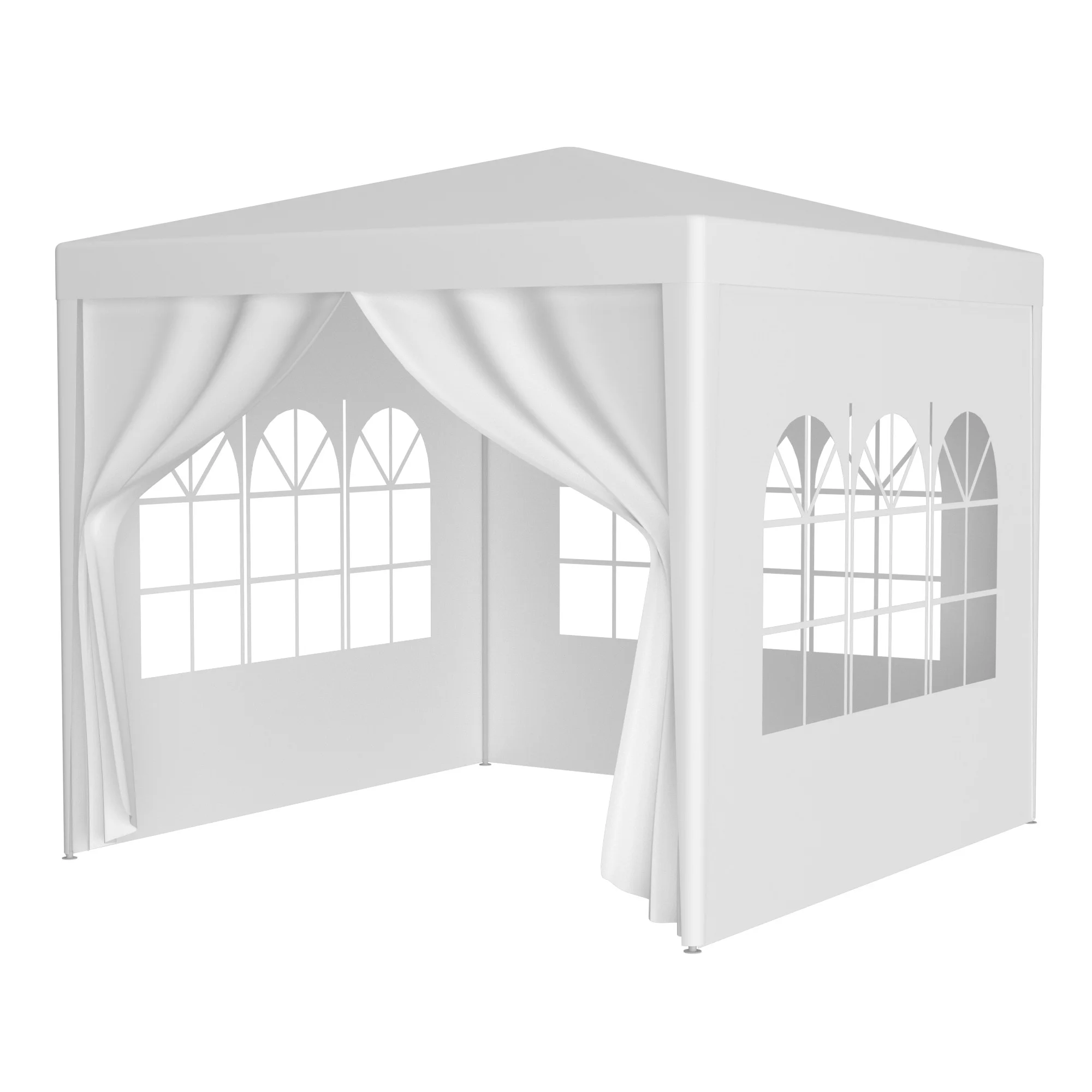 Canopy Tent,10x10 ft Party Tent Outdoor Heavy Duty Gazebo Wedding Canopy, 4 Removable Walls Canopy,White