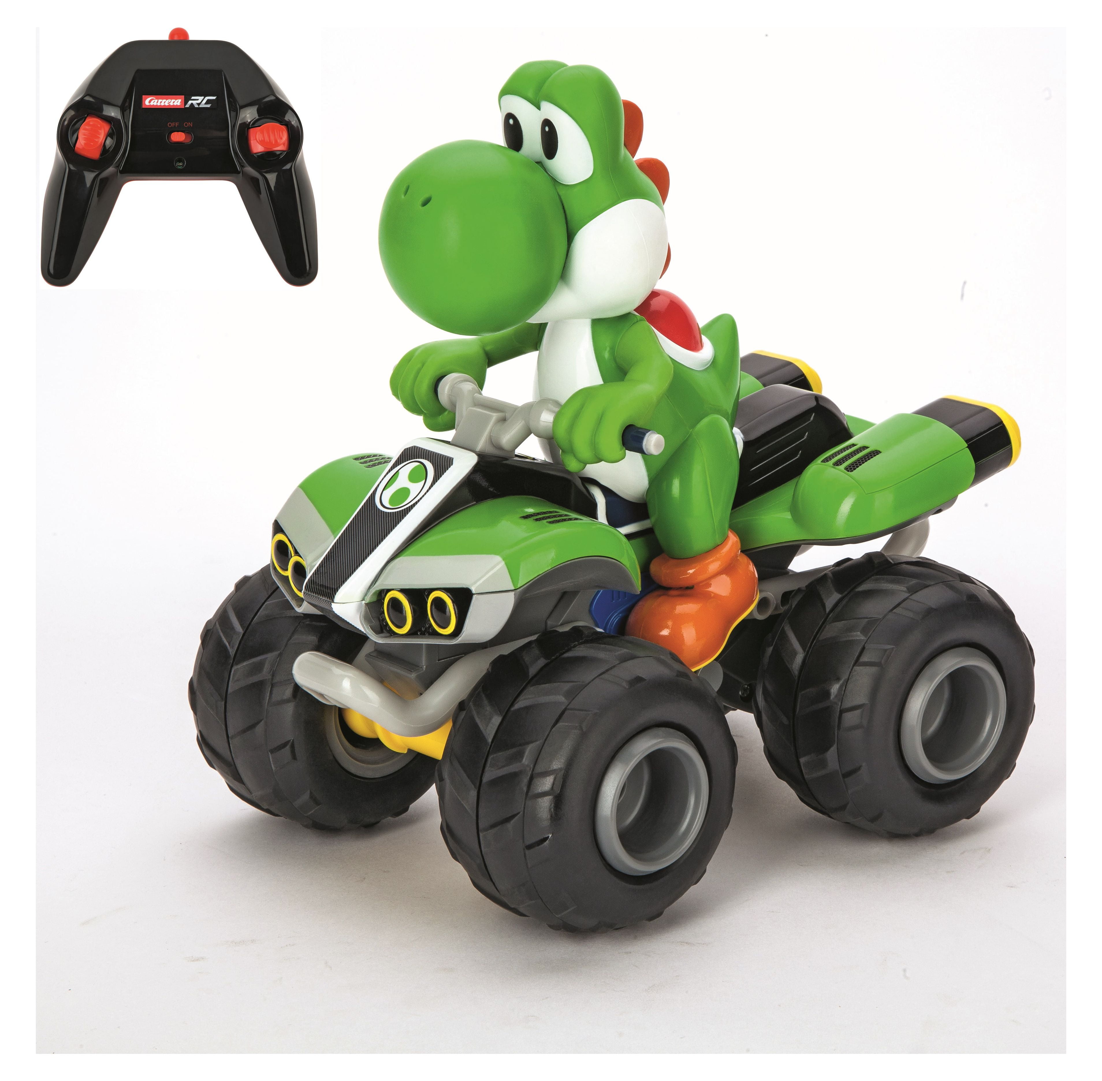 Carrera RC 1:20 Scale 2.4GHz Radio Remote Control Toy Car - Mario Kart Yoshi Quad