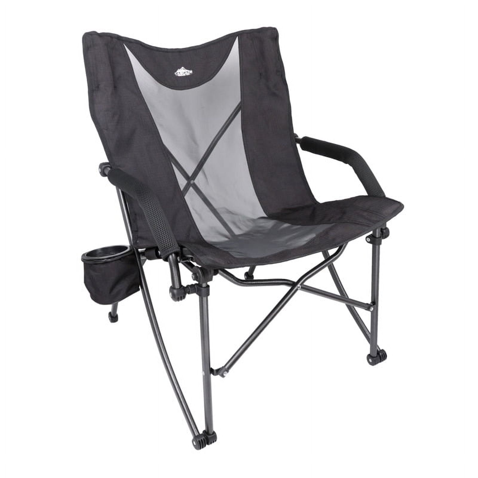 Cascade Mountain Tech Heavy Duty LP Camp Chair All Ages, Rip Stop Polyester Fabric