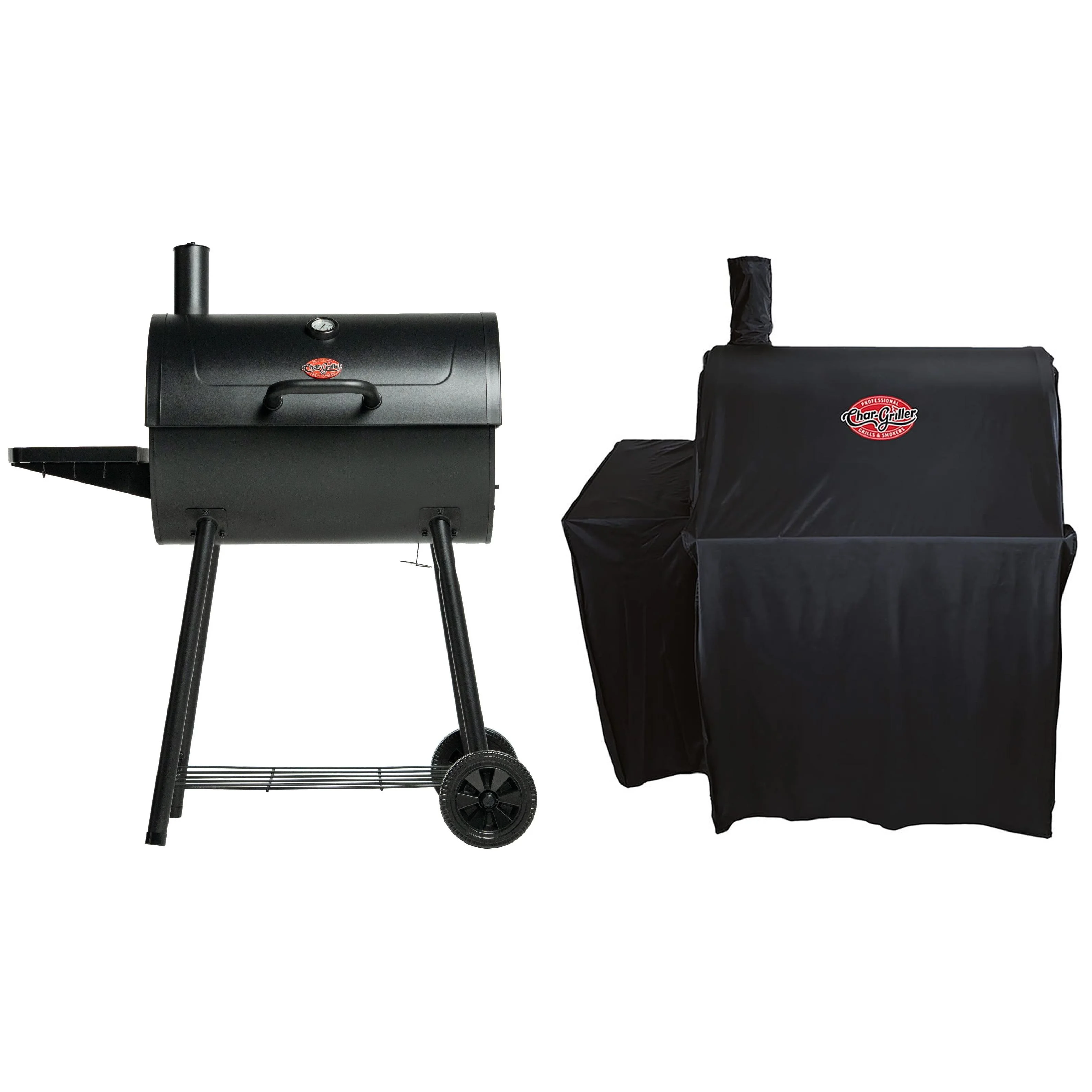 Char-Griller® Barrel Pro™ Charcoal Barrel Grill wcover